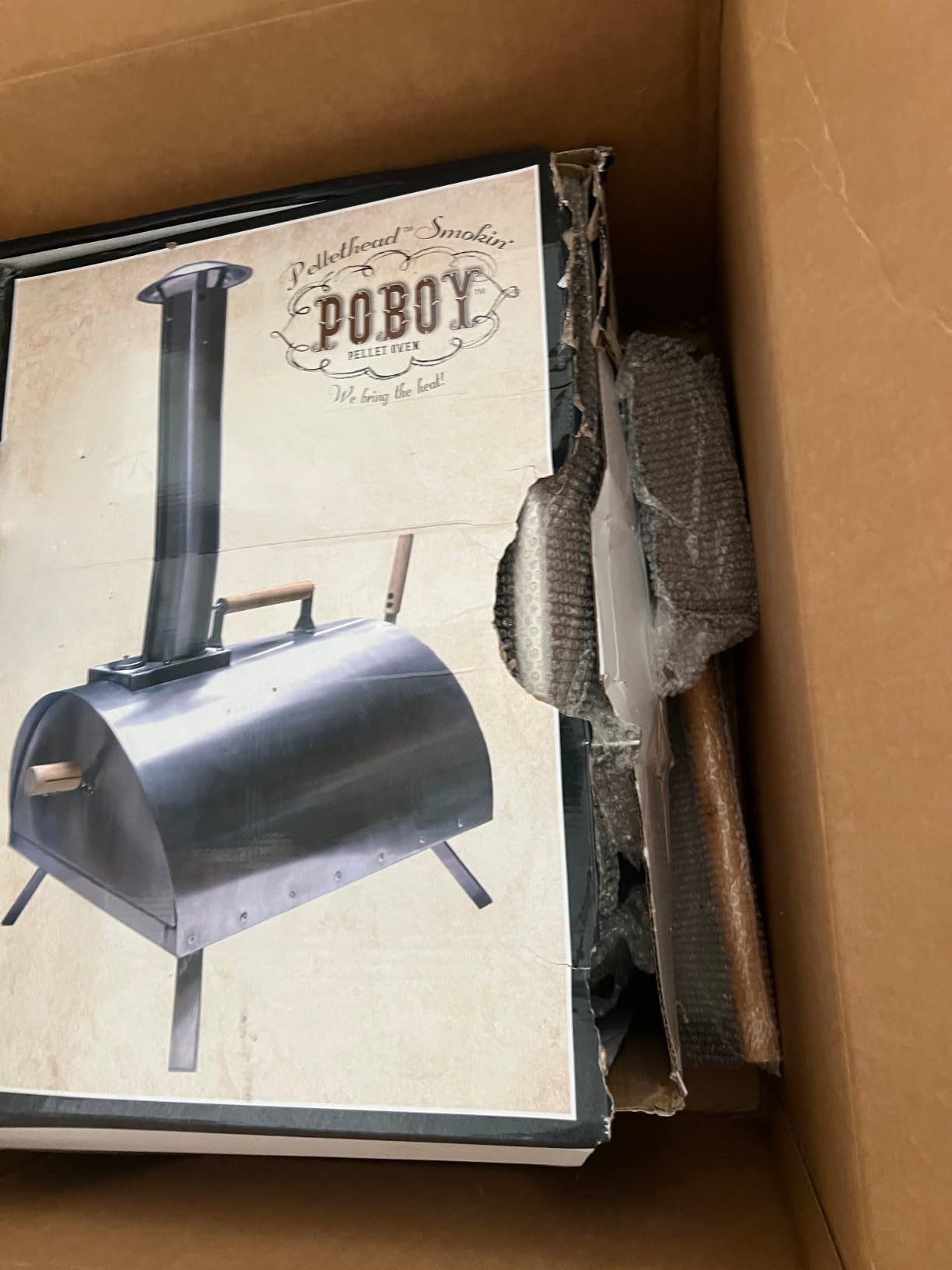 Pellethead Portable Pizza Oven Kit: Wood-Fired Outdoor Grill with Peel, Blower, Thermometer & Accessories, Stainless Steel, 13-Inch Stone Included customer photo 2