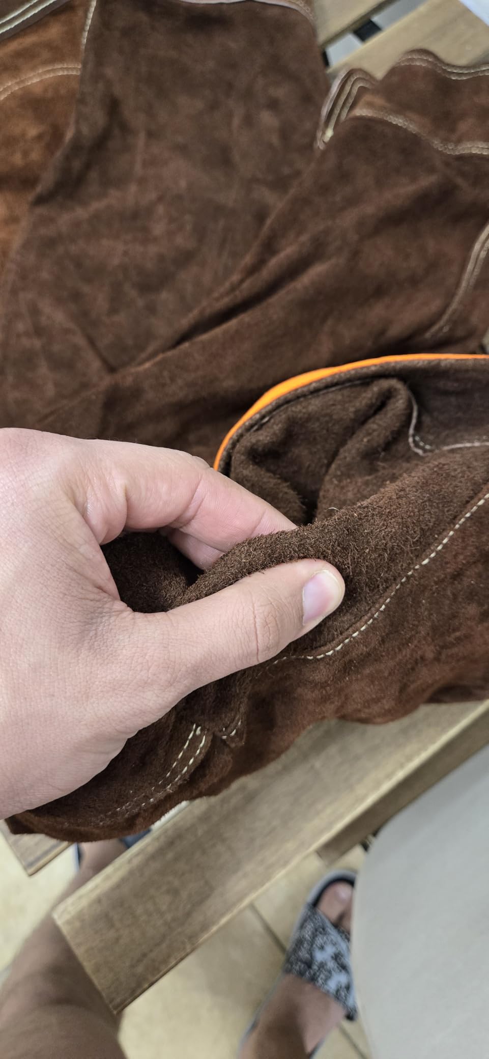 YESWELDER Leather Welding Jacket | Heavy Duty Heat Flame Resistant for Men Women welder jacket Welding Coat customer photo 2