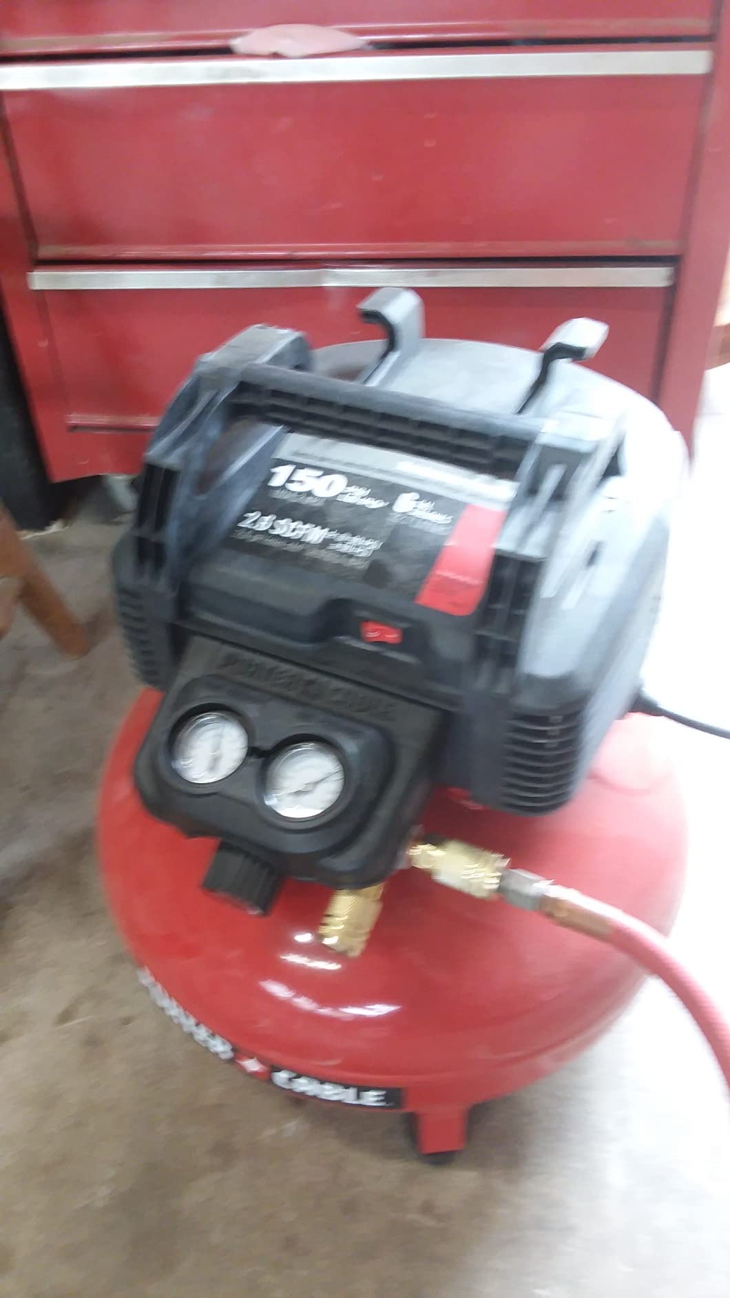 PORTER-CABLE Portable Pancake Air Compressor PXCM2002.COM | 6 Gallon, 150 Max PSI customer photo 1