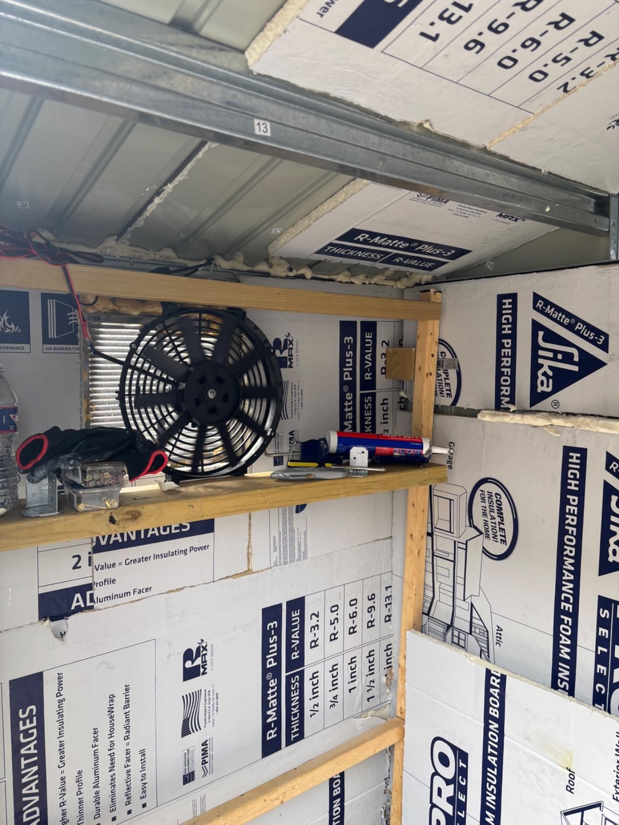 Amtrak Solar 100W Solar Attic Fan Kit - Up to 2,000 CFM Peak Airflow - Gable Vent Exhaust Fan with 100-Watt Panel, On/Off Switch & 15ft Wire - Cools Attic, Garage, Shed up to 2,250 Sq Ft - Made in USA customer photo 2