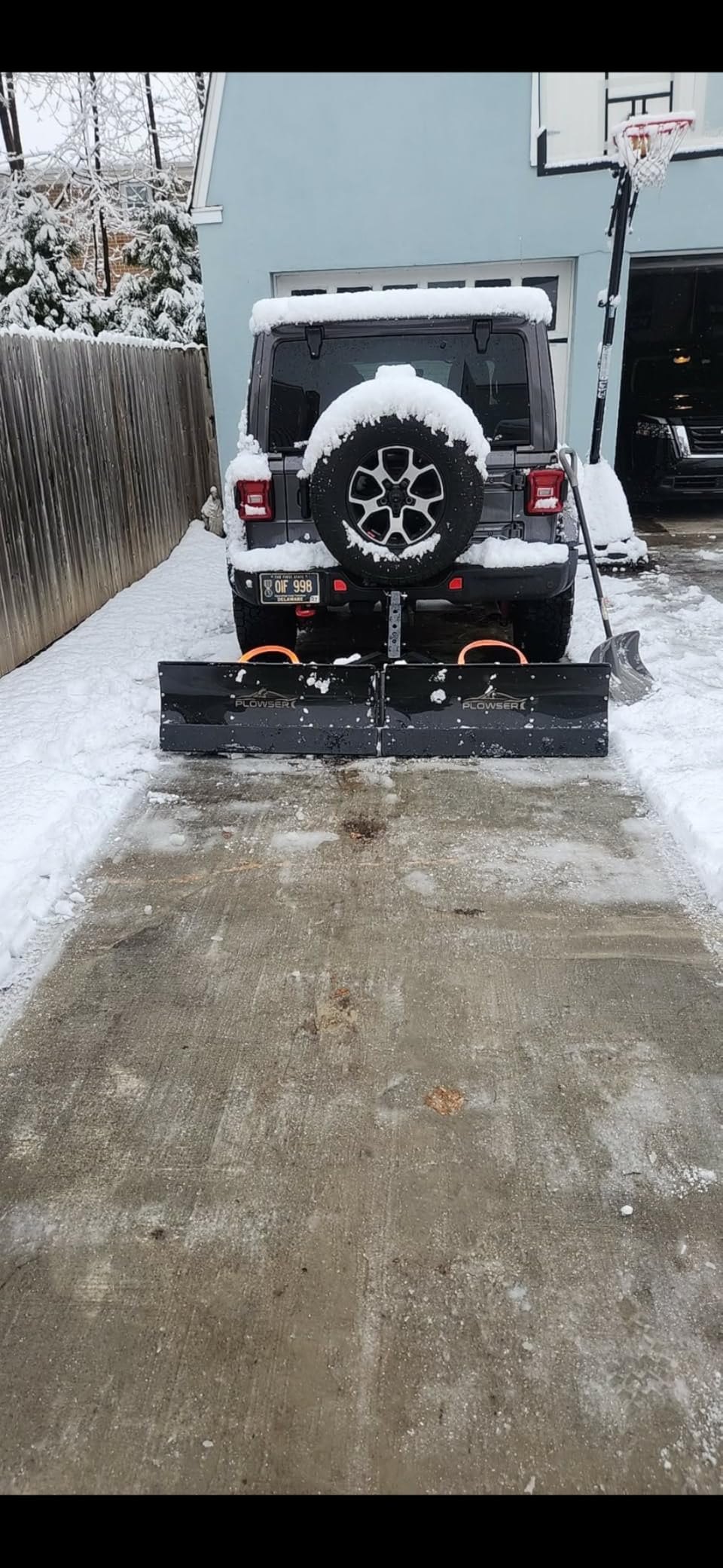 Snow Plow for Cars, ATVs/UTVs and More! Attaches by Hitch, Fold-up, Lightweight, Light-Duty, for Residential Driveway Use Only customer photo 2