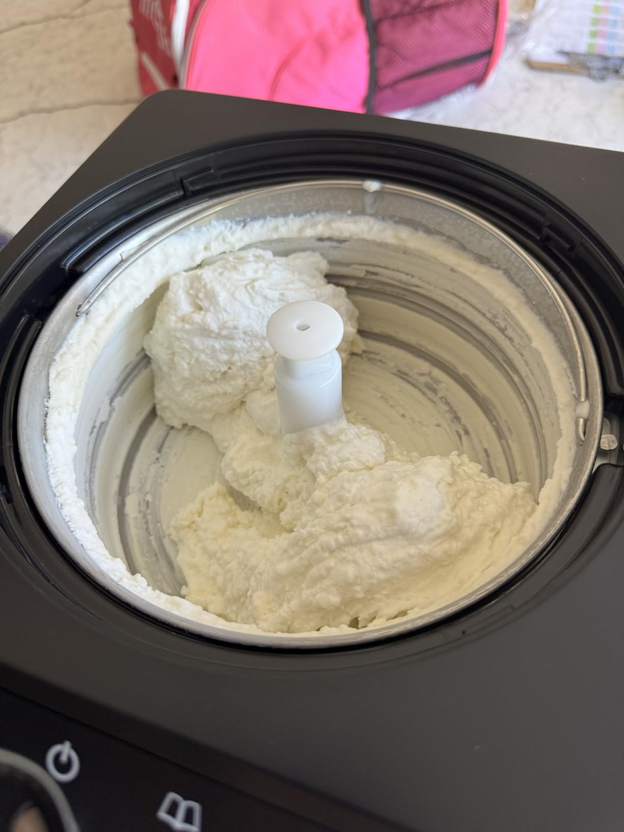 Whynter Ice Cream Maker Machine Automatic 1.28 Qt Upright with Built-in Compressor, LCD Digital Display & Timer, ICM-128WS, White customer photo 2