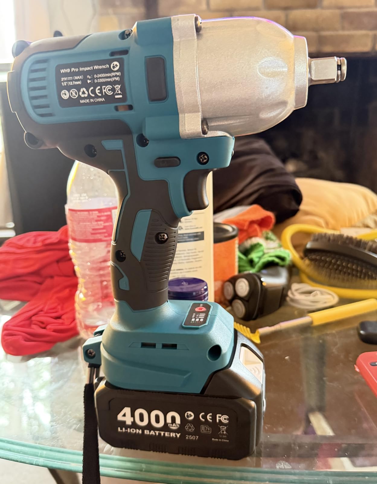 Seesii Impact Wrench 665 FT-LBS(900N.m) 3300IPM 1/2 Impact Gun High Torque Electric Impact Driver Cordless Impact Wrench with 21V 2x4.0Ah Battery 6 Sockets&Case for Home Car Tire Lug Nut Removal Tool customer photo 2