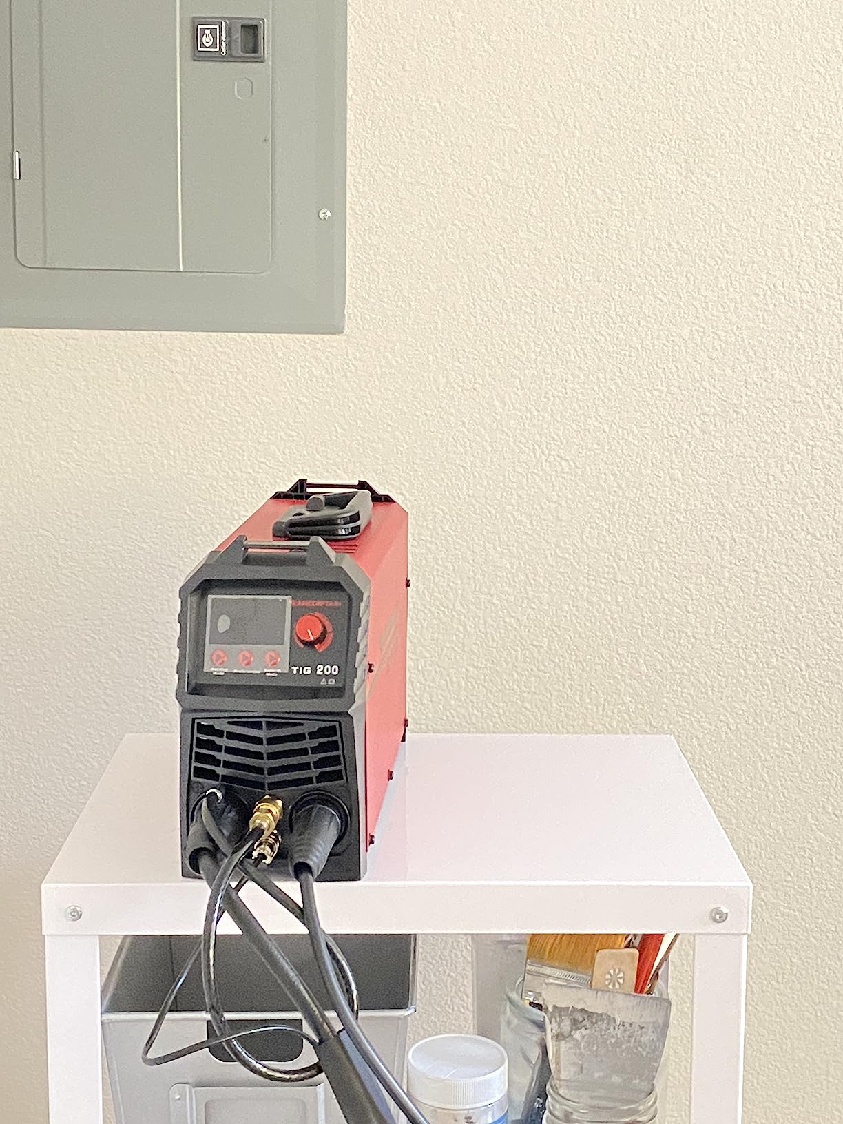 ARCCAPTAIN TIG Welder 200A, High Frequency 110v/220v Dual Voltage TIG/Stick/Arc 2 in 1 Welder LED Digital Display Welding Machine with 2T/4T Function and Tungsten Electrode customer photo 1