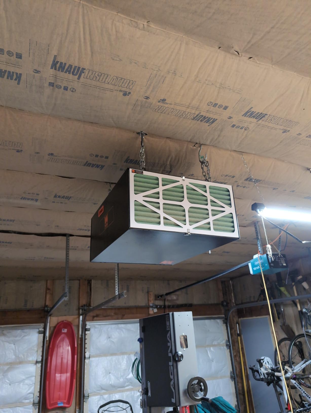 WEN AF1270 4.2-Amp 3-Speed Remote-Controlled Industrial-Strength Air Filtration System (750/950/1270 CFM) , Black customer photo 1