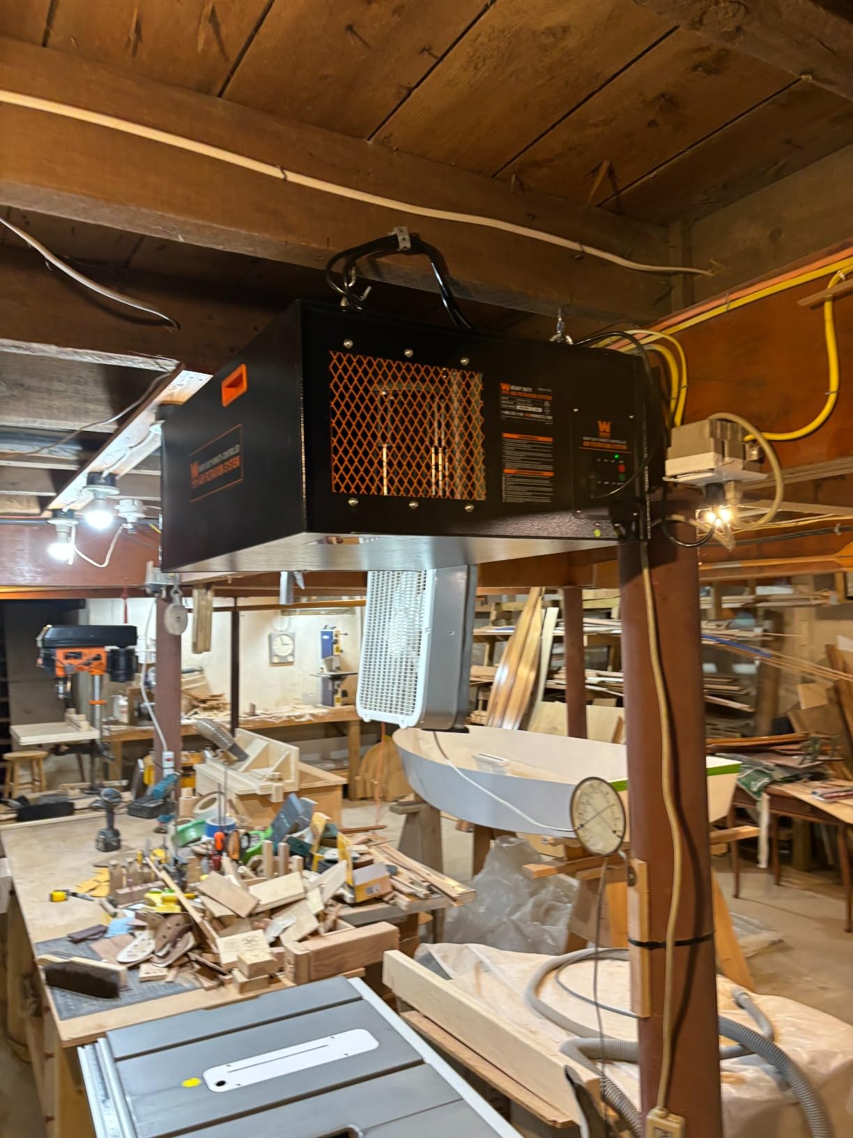 WEN AF1270 4.2-Amp 3-Speed Remote-Controlled Industrial-Strength Air Filtration System (750/950/1270 CFM) , Black customer photo 2