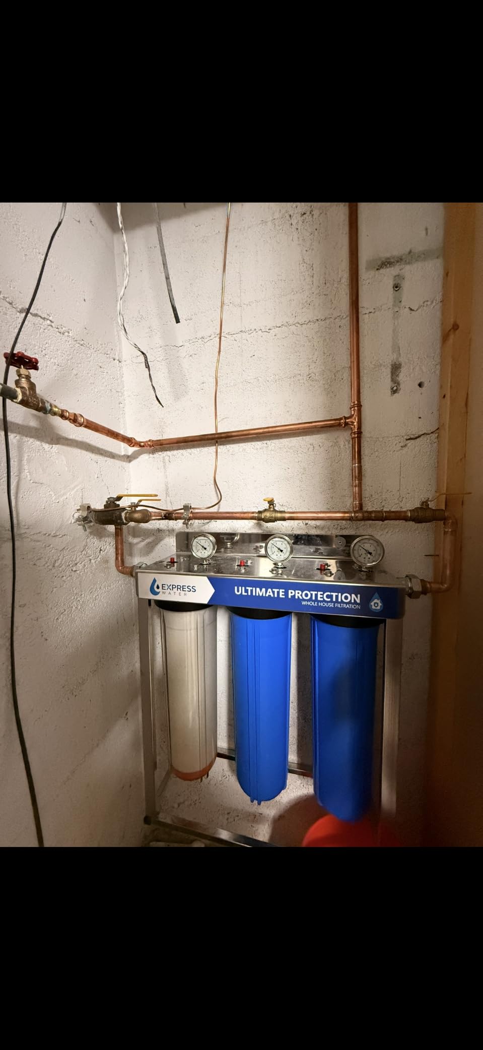 Express Water 3-Stage Whole House Water Filter System, Reduces Heavy Metals, Scale, Chloramine, Chlorine, PFAs, Lead and Arsenic customer photo 1