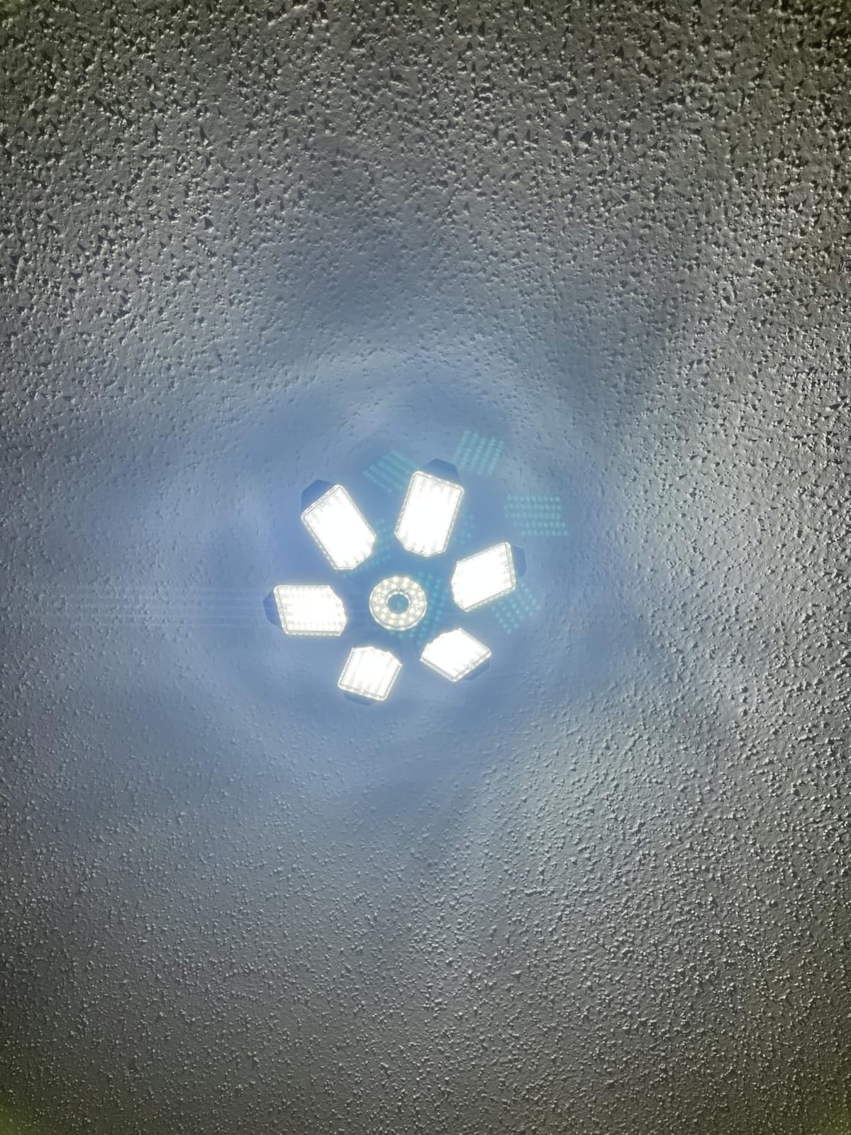 Garage Lights - 32000LM LED Garage Ceiling Lights 6500K Daylight | Super Brighter LED Shop Light w/ 6 Deformable Panels Screw in E26/E27 Light Bulb for Workshop Storage Warehouse Attic - 2Pack customer photo 1