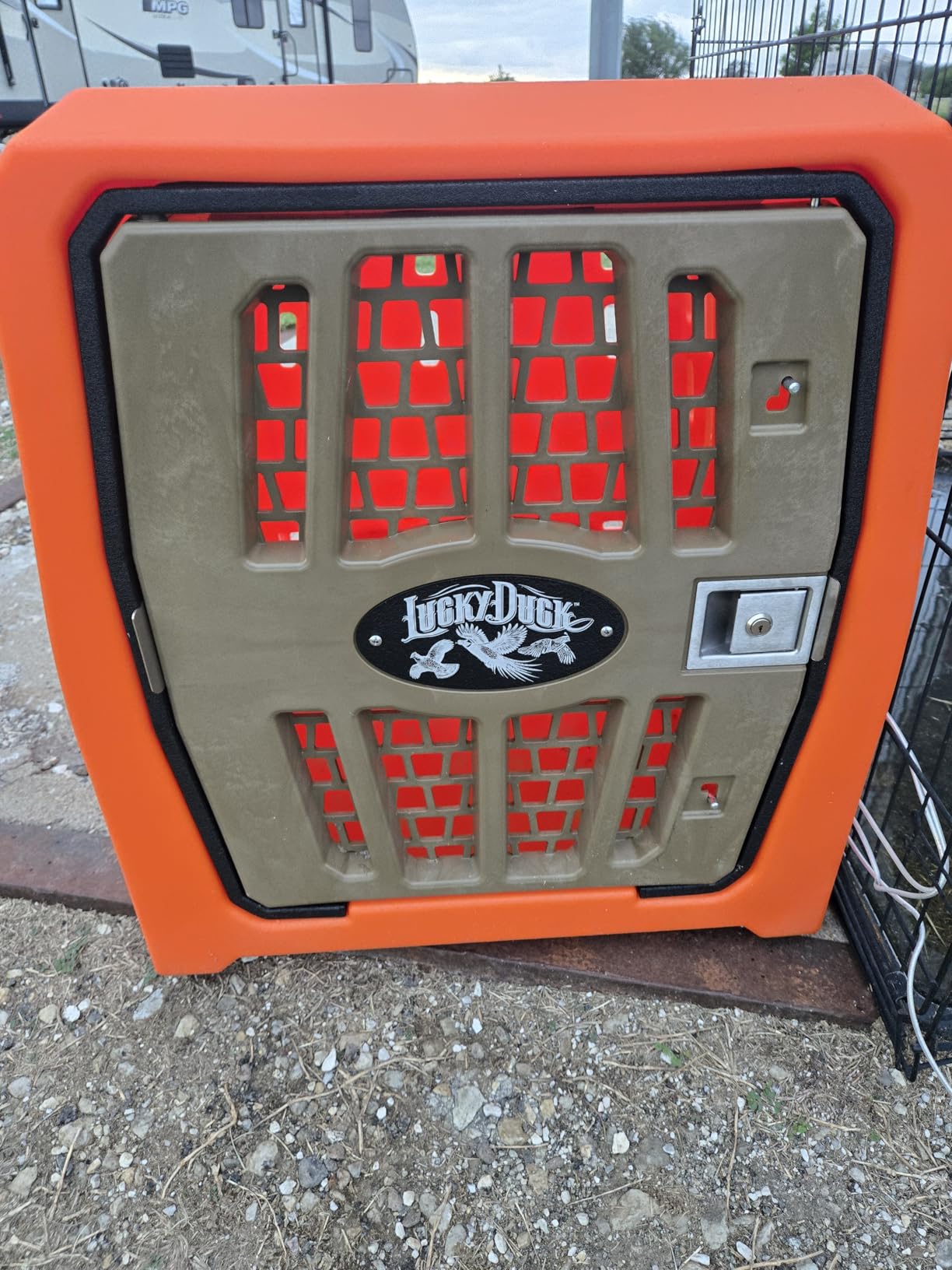 Lucky Dog Kennel, Durable Crash Tested Portable Dog Crates, Large customer photo 1