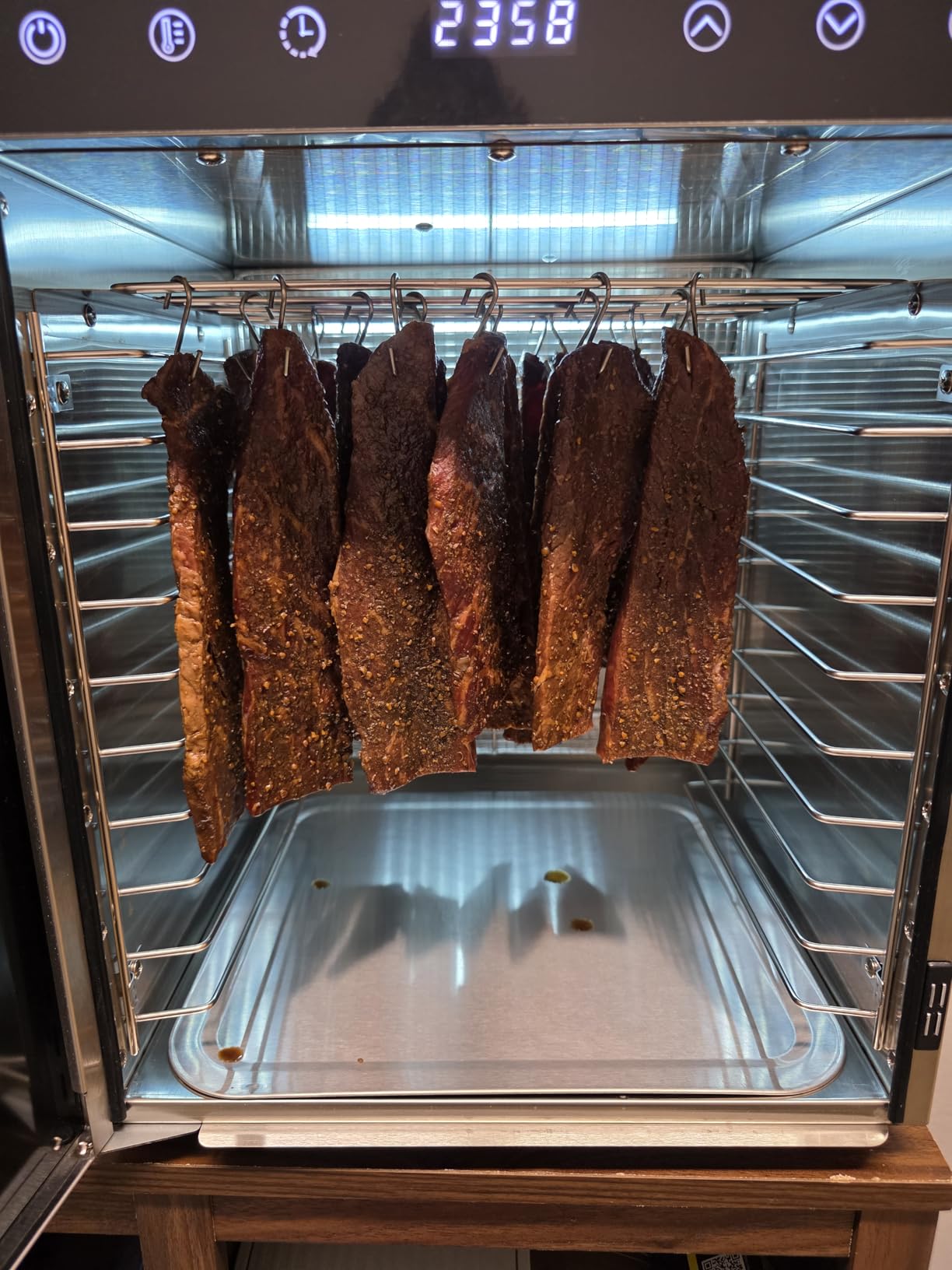Stainless Steel Biltong Box Food Dehydrator and Drying Cabinet - Large 10 Trays, 5 Hanging Rods, with 20-90°C Temperature Control - Perfect for Drying Biltong, Meat, Vegetable & Fruit customer photo 2