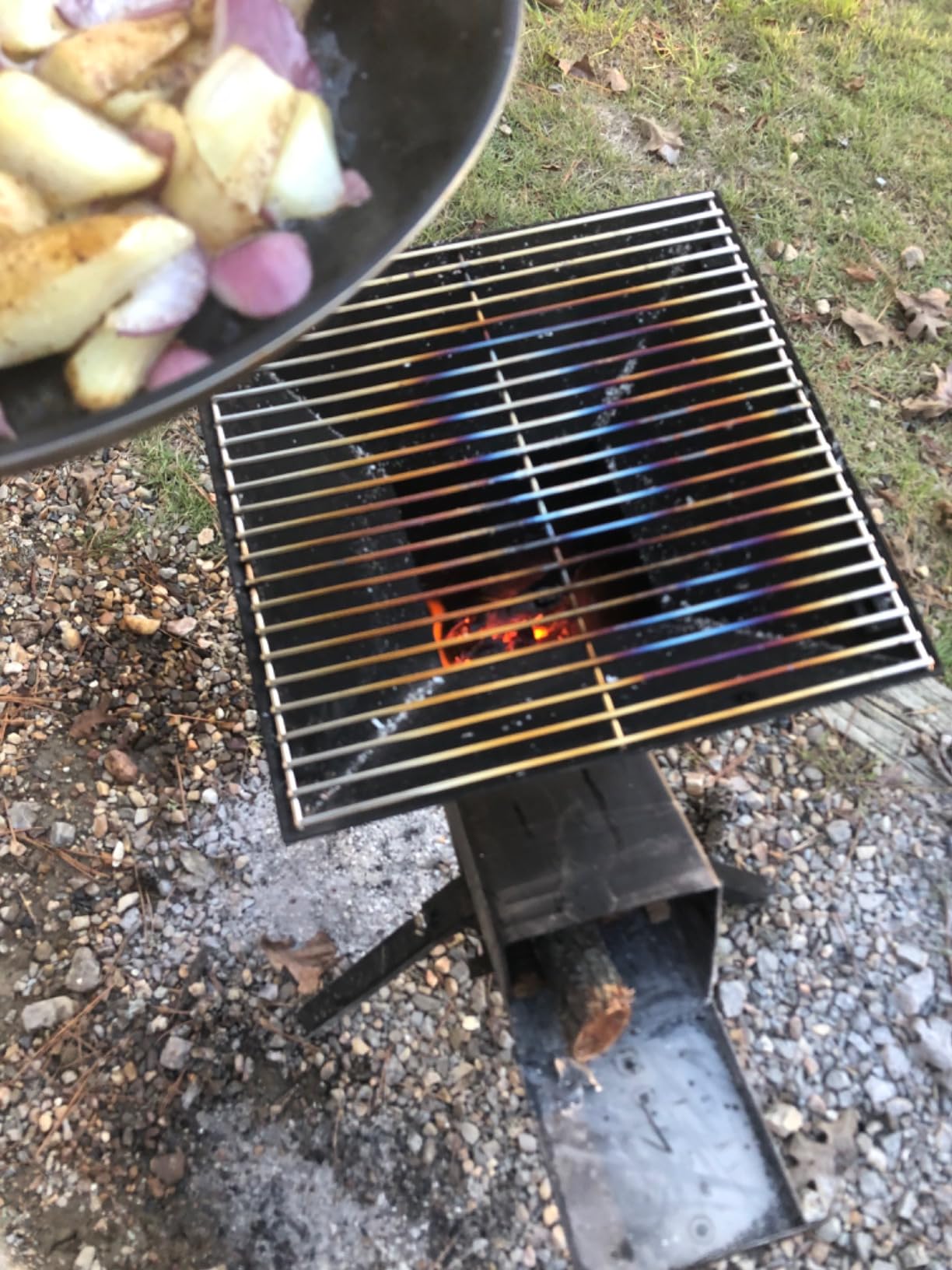Stanbroil 3-in-1 Wood Burning Rocket Stove with Grill Grate & Griddle | Pot Cooking Stand Included, Multi-Use Outdoor Cooker, Ideal for Camping, Backyard & Off-Grid Cooking customer photo 2