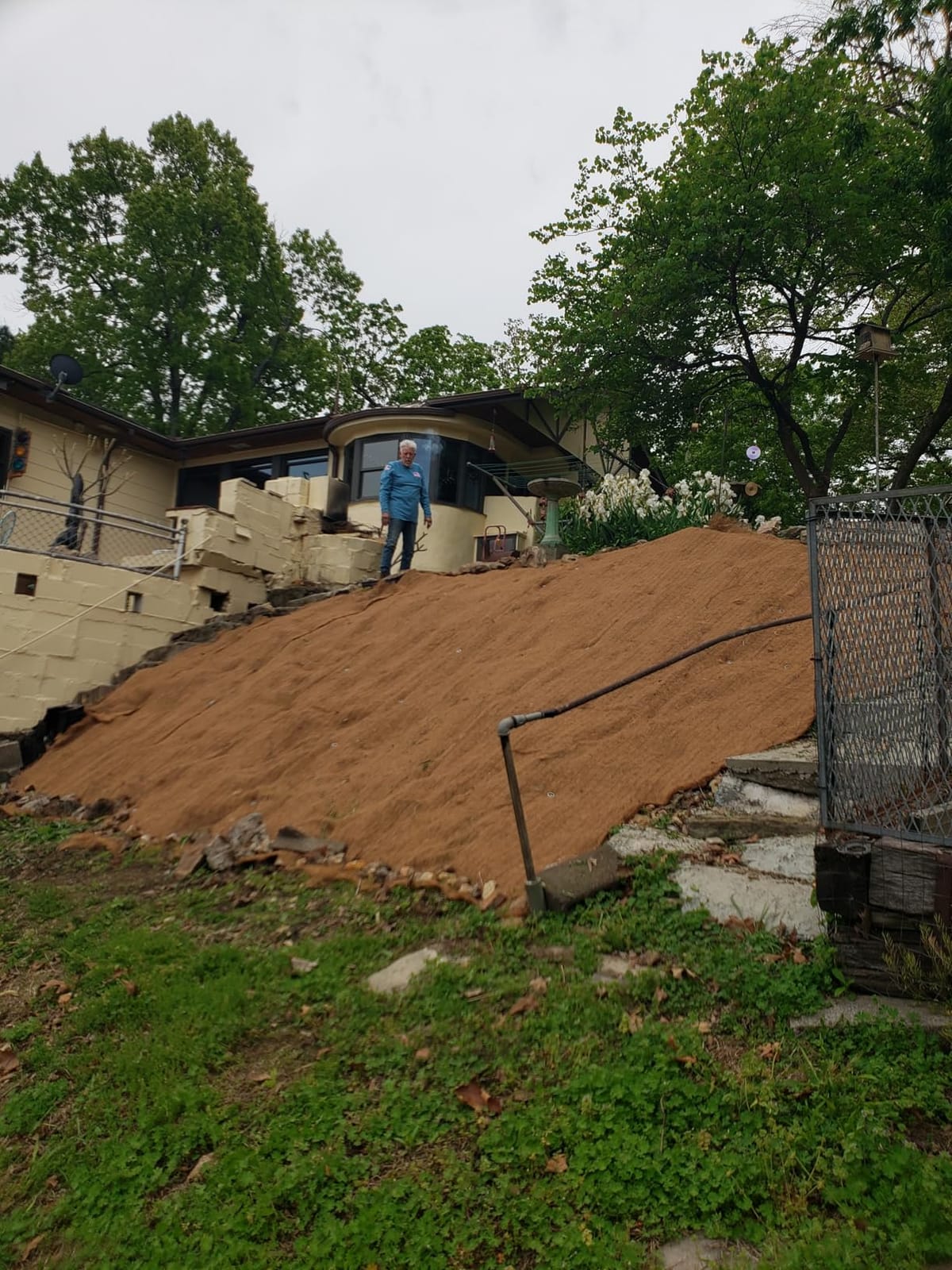 Sandbaggy Coconut Erosion Control Blanket - 3.75 ft x 120 ft (450 sq ft) customer photo 1