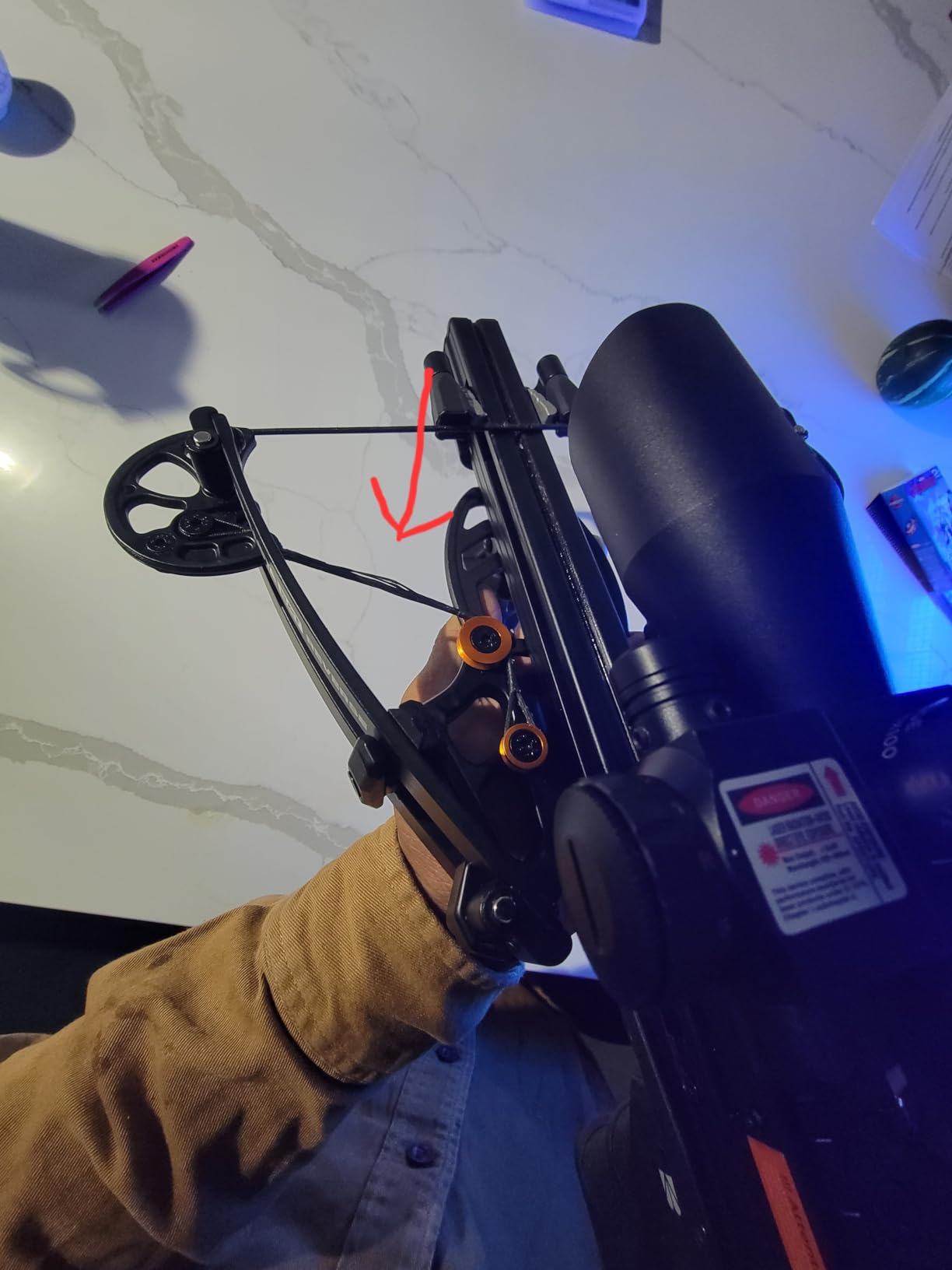 BALLISTA BAT Reverse Draw Compound Mini Crossbow - Crossbow for Hunting, Fishing and Target - Fast 340 fps, Powerful 150lbs, Lightweight 3lbs customer photo 2