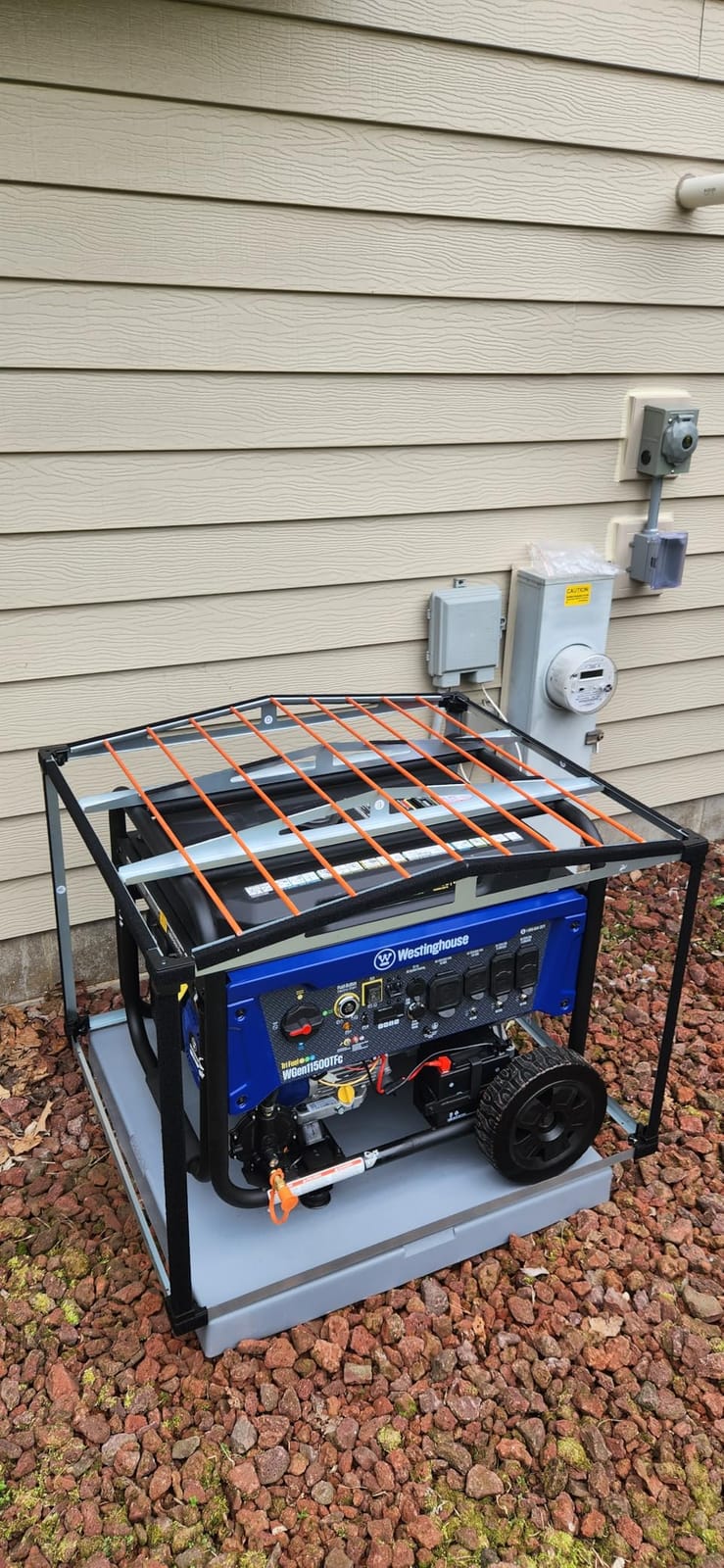 Generator Shed For Storing & Running Generator Outdoor - Combining Generator Covers While Running & Generator Covers for Outside Storage into one (GCL) customer photo 2