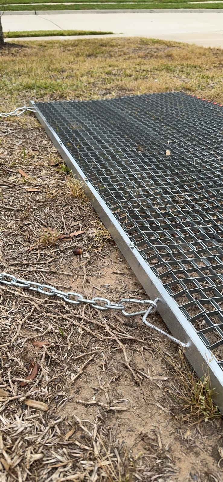 YITAMOTOR 6 x 3 Ft ATV UTV Drag Mat | Heavy Duty Durable Zinc and Steel Mesh Field Surface Leveling Drag Mat for Manual or Vehicle Pulling customer photo 1
