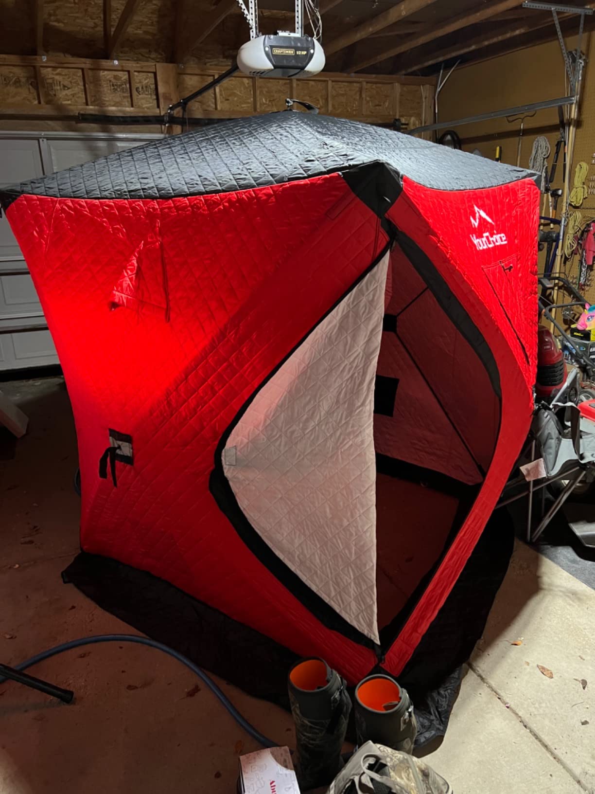Your Choice Pop Up Ice Fishing Shelter 3-4 Person Insulated Tent customer photo 2