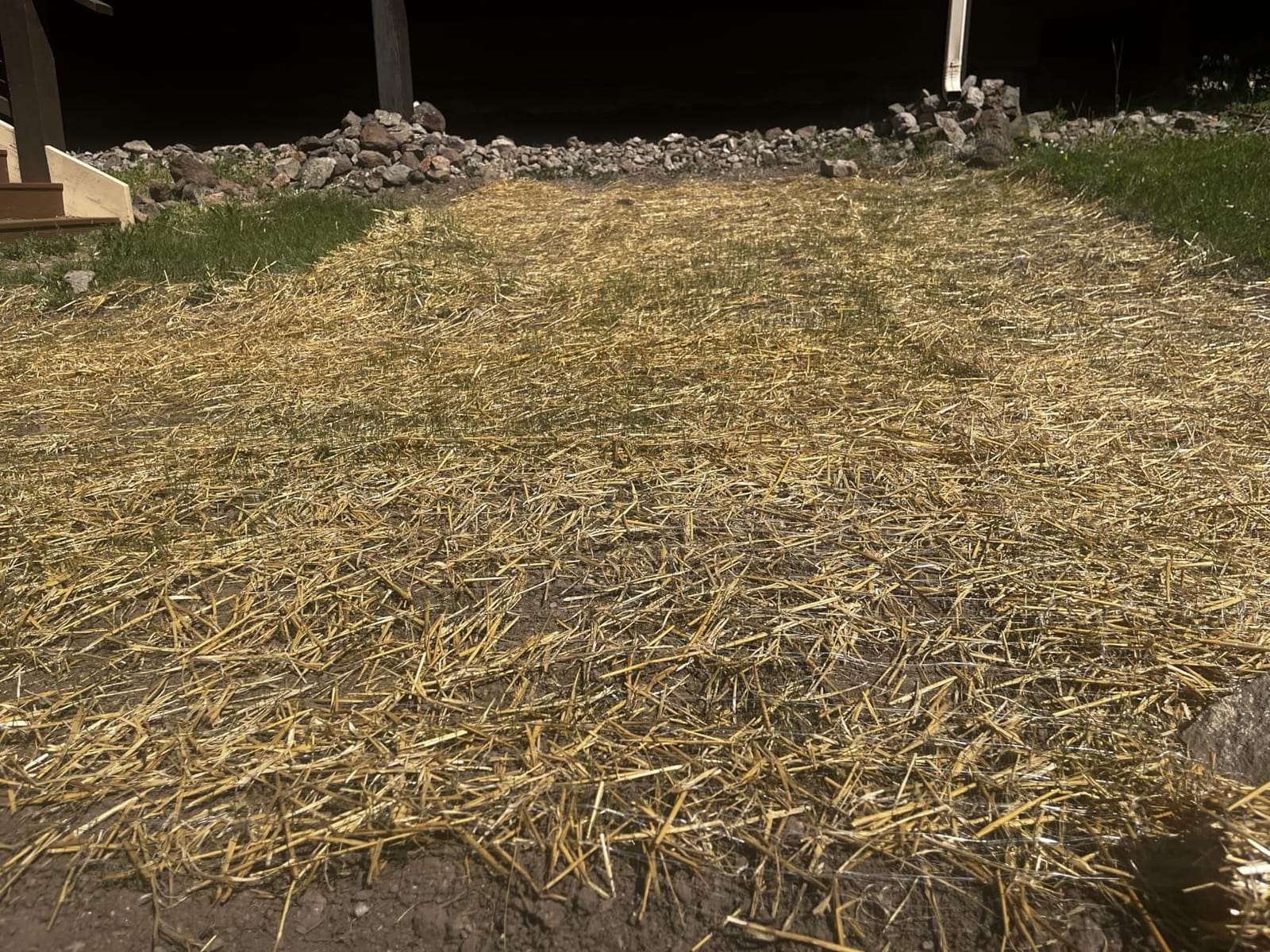 Farm Plastic Supply - Erosion Control Blanket - Straw Garden and Landscape Cover, Erosion Control Blanket, Straw Blanket, Erosion Control, Mulch, Slope Stabilizer, and Seed Protector (8' x 112.5') customer photo 1