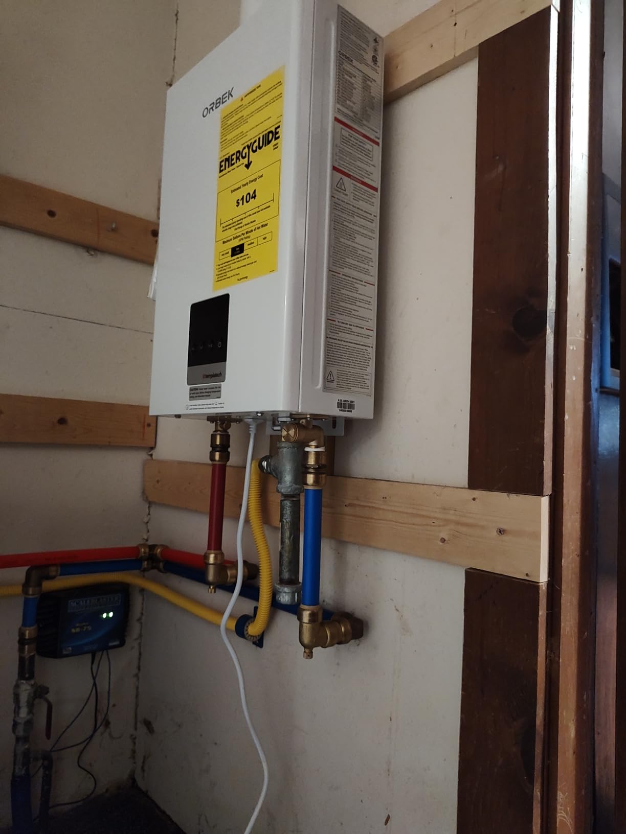 Orbek Propane Tankless Water Heater Gas Indoor On Demand CSA Certified | Max 4.3 GPM 100,000 BTU Instant Water Heater for Apartments, Cabins and Utility Rooms for 2-3 Outlets, 7-Year Warranty customer photo 2