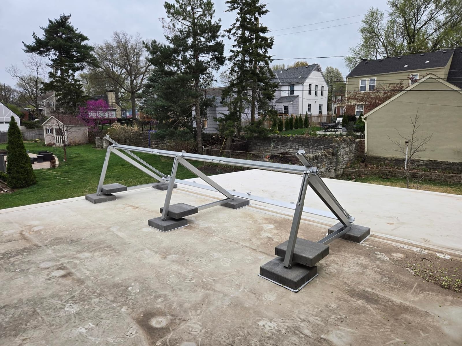Adjustable Solar Panel Ground Mounting Bracket | Adjustable 30 Degree to 45 Degree Tilt Angle Anodized Aluminum Frame, Compatible with 100-500W Solar Panels for Farm, RV, Roof, Boat, Yard customer photo 2