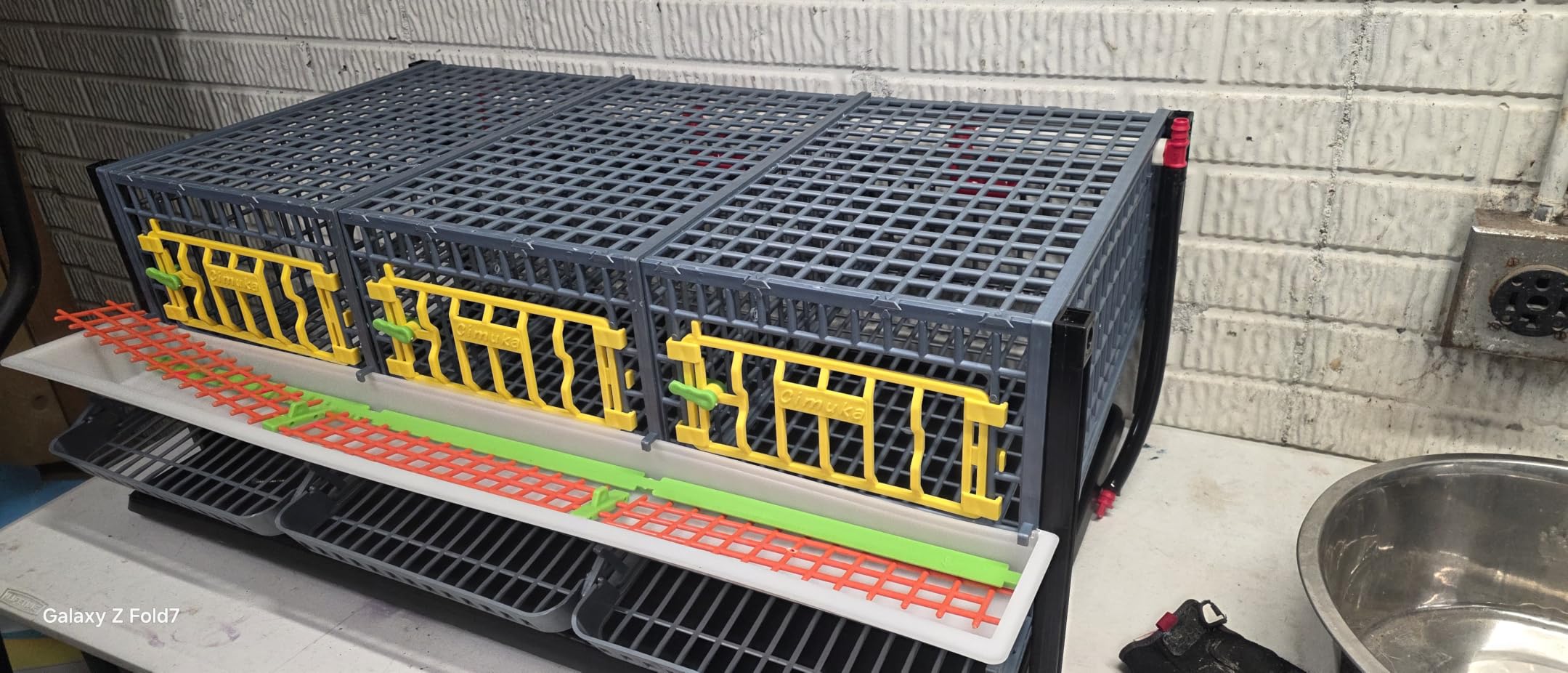 Cimuka Jumbo Quail Breeding Cage Indoor - 2 Layer Stackable Quail Pens & Coops, 38.6