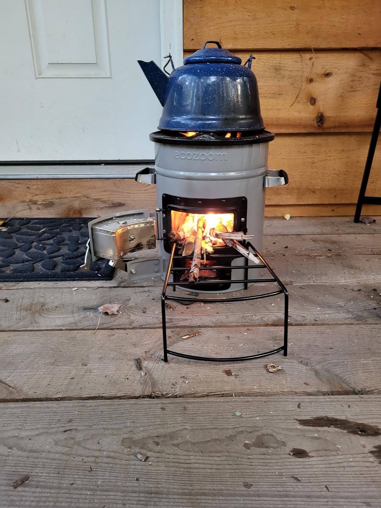 EcoZoom Rocket Stove, Dual Fuel Wood & Charcoal, Portable & Insulated | Heavy Duty, Emergency Use, Refractory Linings, Cast-Iron Cookware Compatible customer photo 1