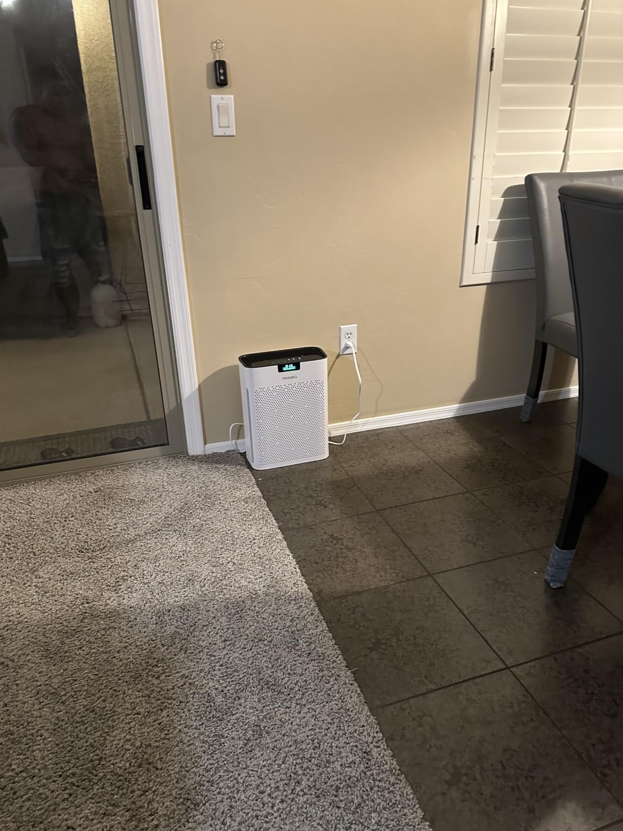 MOOKA Air Purifier for Home Bedroom Large Room 2200 Ft², HEPA Filter, White customer photo 2
