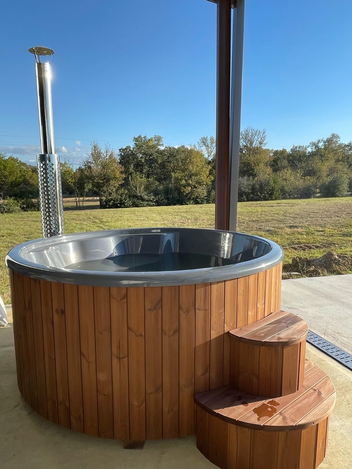 Model S4N Wood-Fired Hot Tub Soak-Series Home Wood-Burning Hot Tub, Natural, Up to 6 Persons customer photo 2