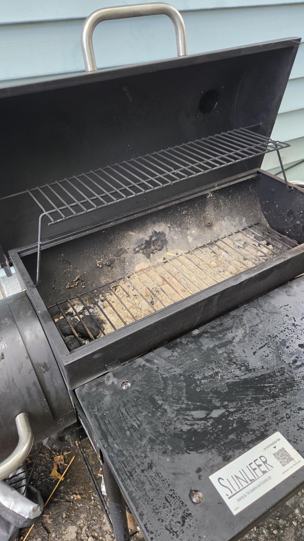 Charcoal Grill Offset Smoker: Charcoal Barbecue Grills with Spacious Cooking Area | Barrel BBQ Grill and Smokers Combo for Outdoor Patio Backyard Camping and Parties customer photo 1