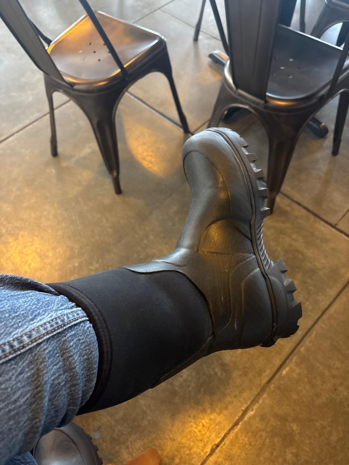 Men's Rubber Boots Waterproof Rain Boots Mud Boot Comfy Sports Sole | Mid Calf Insulated Work Boots for Men Ultra Breathable Mud Boots Fishing Gardening Wading Boot customer photo 2