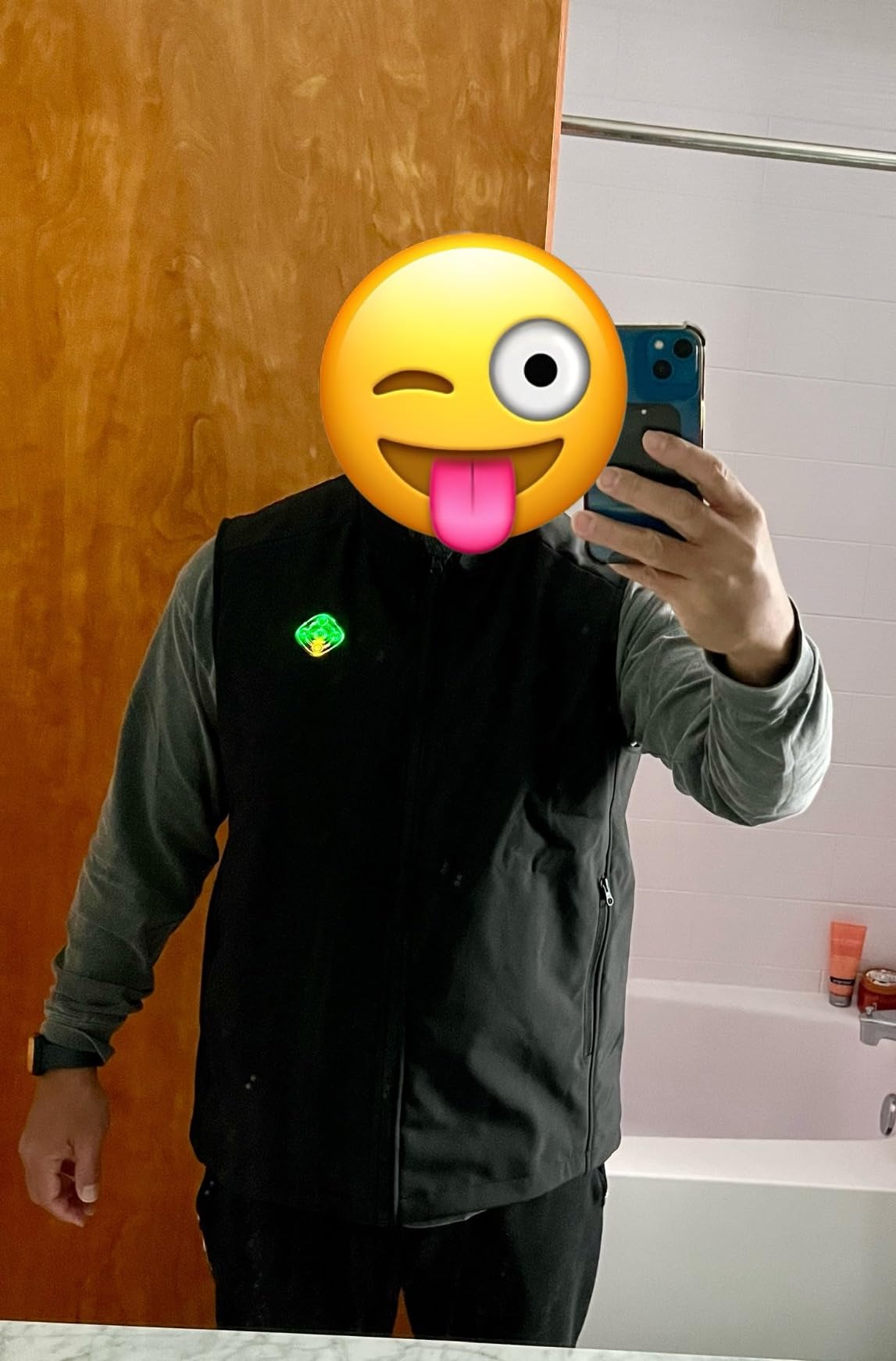 Heated Vest For Men with Battery Pack, Electric Heated Jacket, Smart Controller with Light-Out Design customer photo 2
