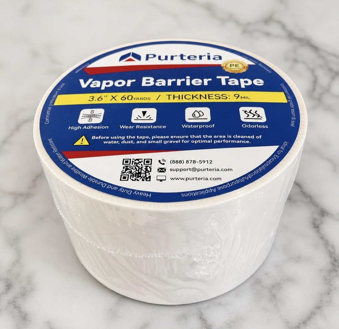 Vapor Barrier Tape, 9 Mil 3.6