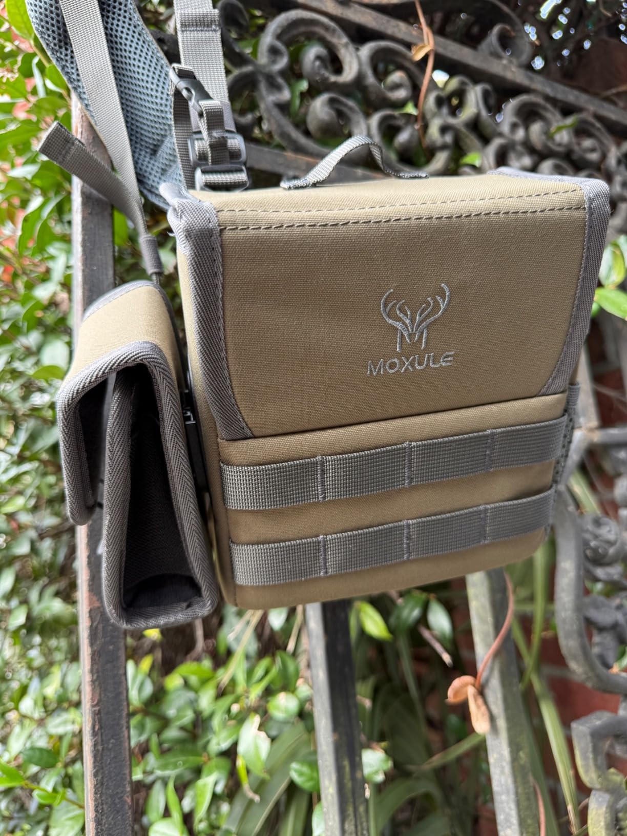 MOXULE Binocular Harness Chest Pack - Rangefinder Pouch for Hunting Camo customer photo 2