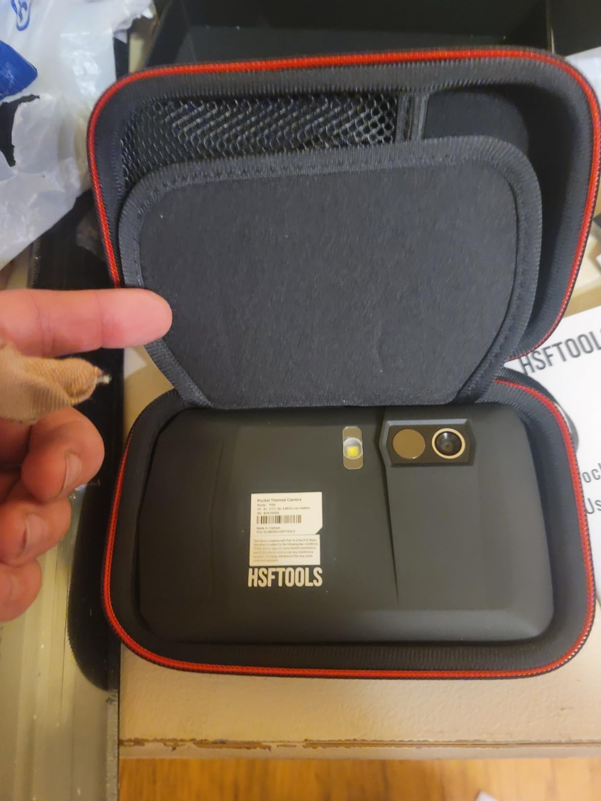 HSFTOOLS P2W WiFi Thermal Camera, 8MP Visual Cam, 640x480 Super Resolution customer photo 2
