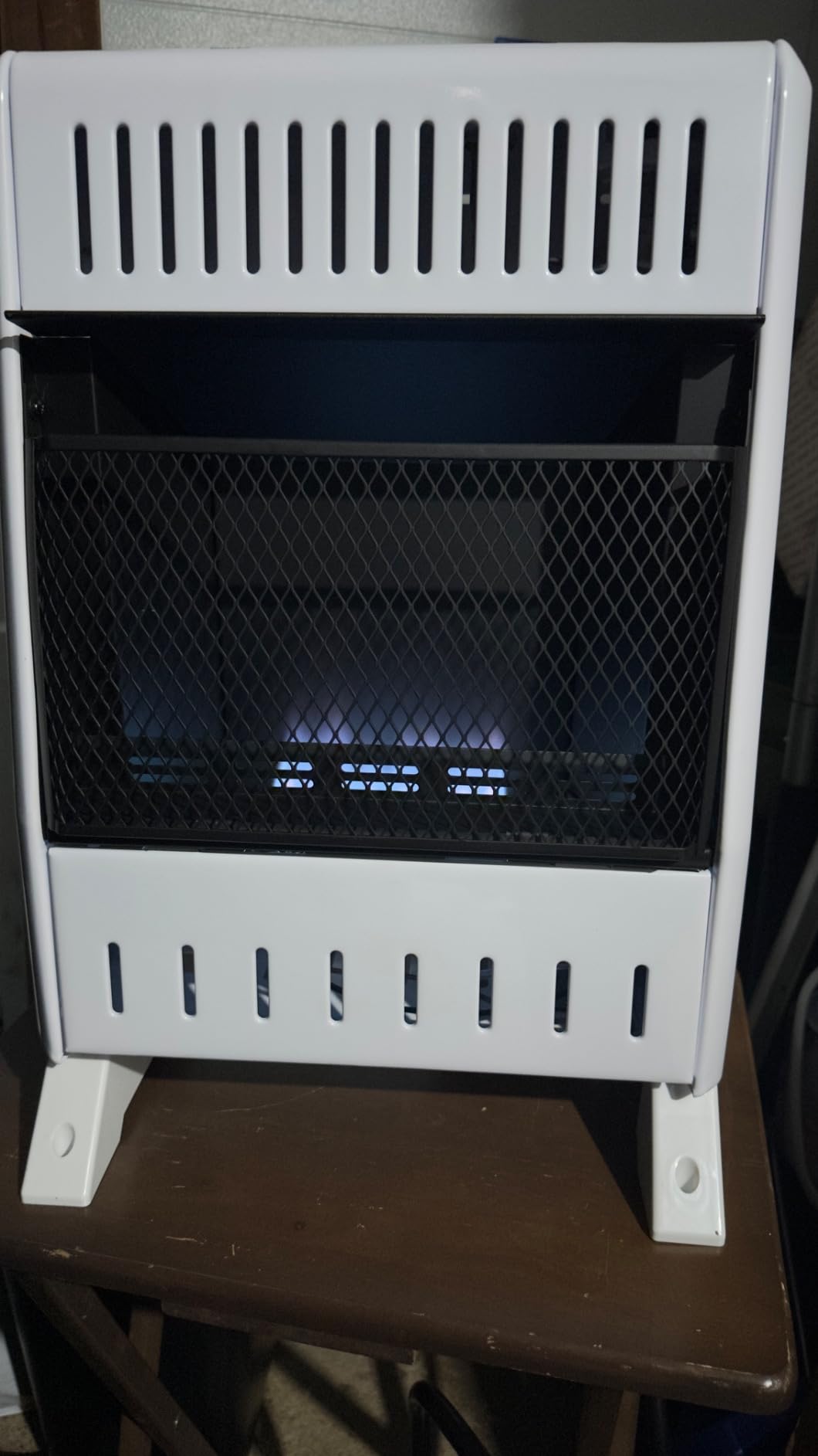 ProCom Heating Liquid Propane Ventless Blue Flame Heater With Base Feet - 10,000 BTU, Manual Control - Model# ML100HBA-B customer photo 1