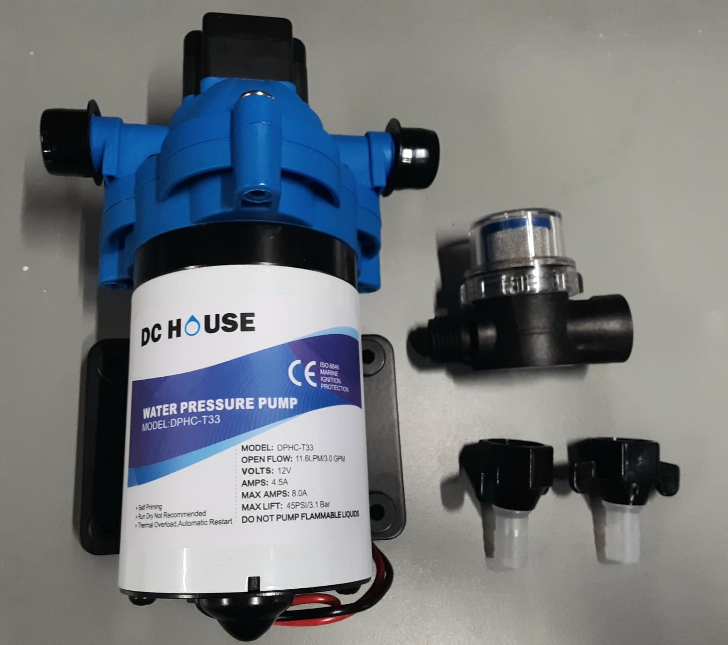 DC HOUSE Brushless 110V Water Pressure Transfer Pump 6.0 GPM 55 PSI Self Priming On Demand Electric Water Diaphragm Pump 110 Volt AC for Home Garden Irrigation Rain Barrel Pool customer photo 1