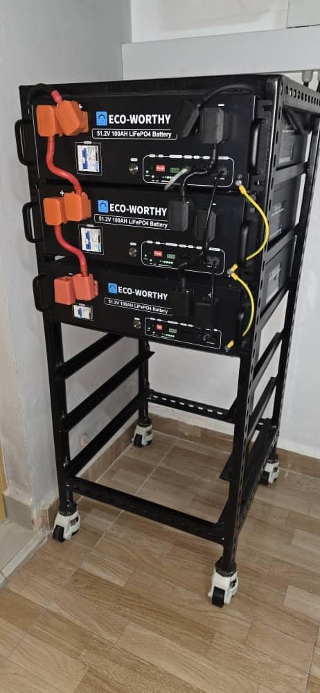 ECO-WORTHY Cubix100 48V 100Ah LiFePO4 Lithium Battery w/Bluetooth | UL9540 & UL1973 & CEC Listed | 5120Wh Server Rack Battery for Solar Energy Storage, Home Backup Power customer photo 2