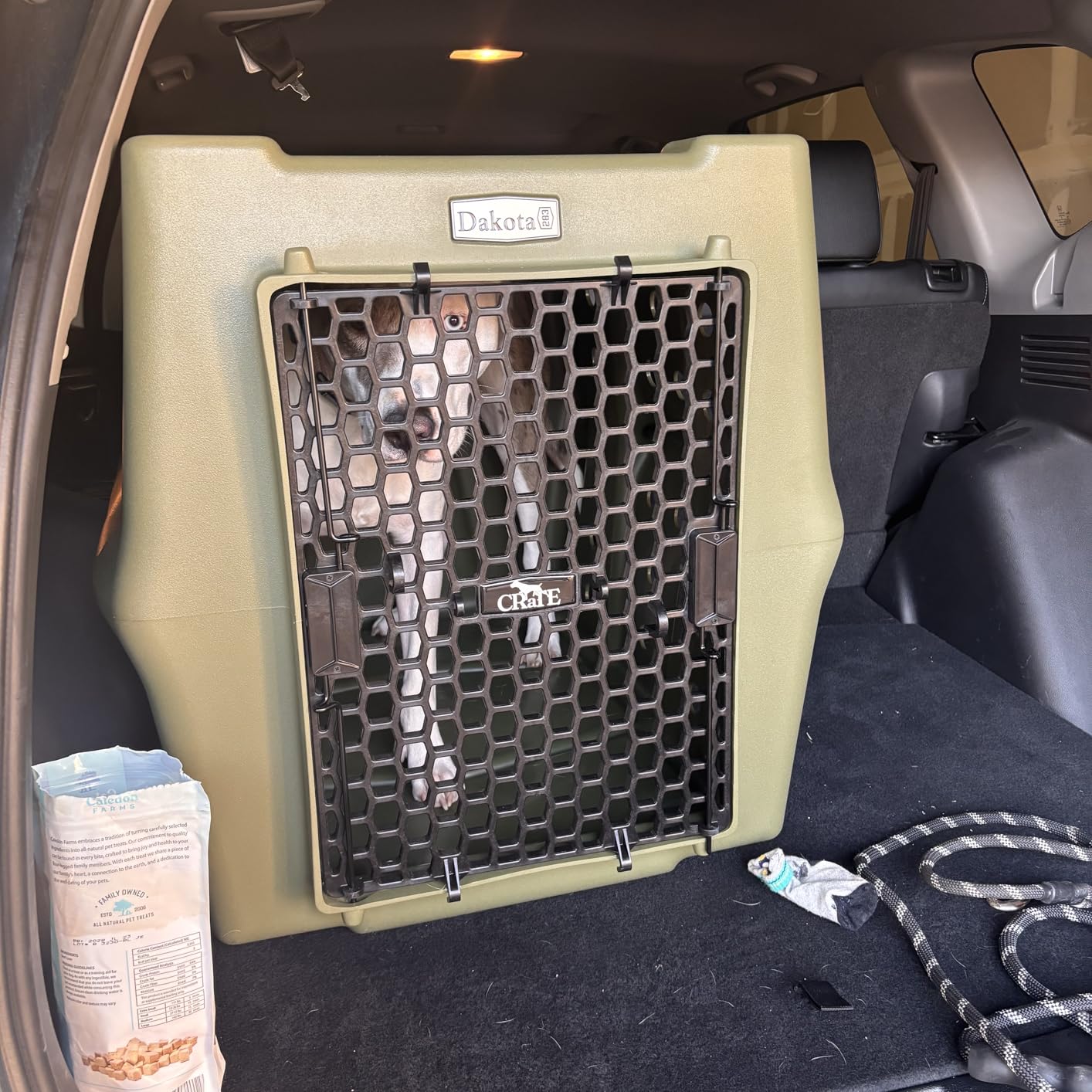 Dakota 283 Canine Rough and Tough Economy Dog Crate, Olive - L | Large Heavy Duty Outdoor Kennel for Large Breed Dogs customer photo 1