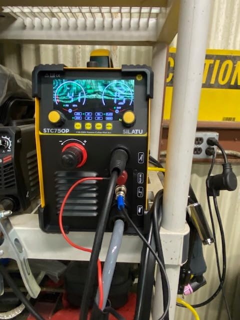 SILATU 85Amps Plasma Cutter, STC850P HF Non-Touch Pilot Arc Plasma Cutter Machine, 110/220V Dual Voltage Air Sensor Technology Digital Display, 1'' Clean Cut 5/4'' Max Cut, PT/2T/4T for Beginners DIY customer photo 2