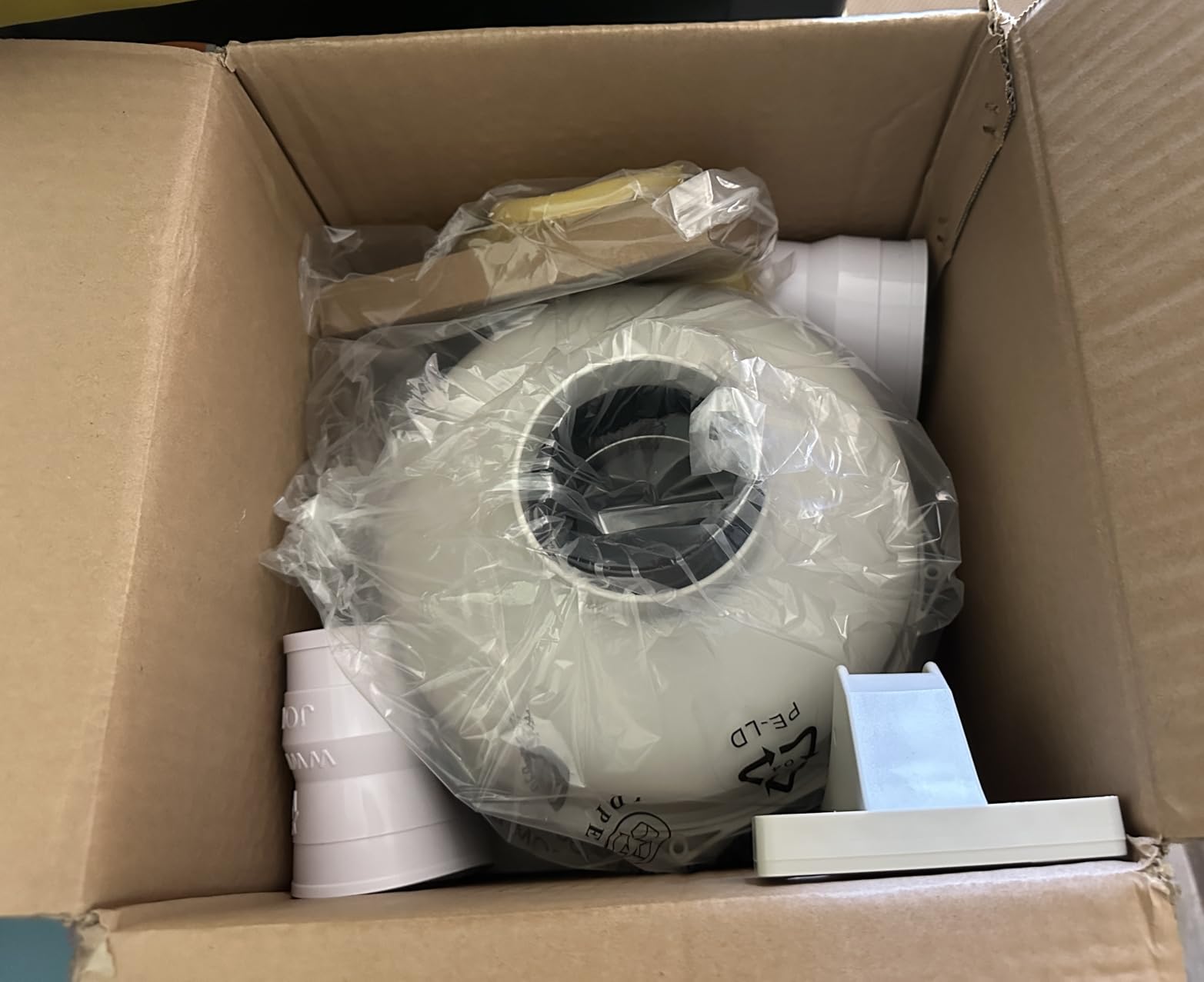 4 Inch Radon Fan Installation Kit, 260 CFM IP67 Centrifugal Exhaust Fan | Radon Mitigation System With 4 x 3 Inch Rubber Couplers And Air Pressure Indicator For Reliable Indoor And Outdoor Venting customer photo 1