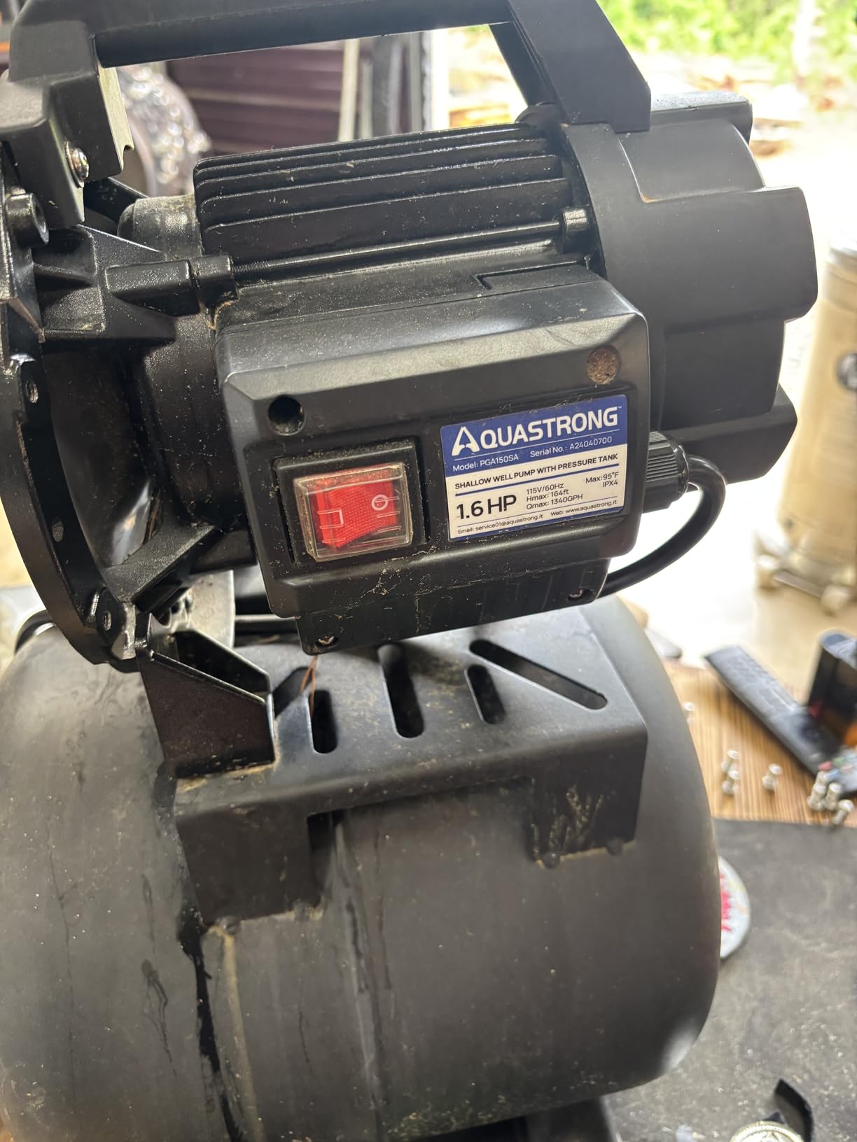 Aquastrong 115V Shallow Well Garden Pump, Stainless Steel, 1320 GPH, Automatic Water Booster Jet Pump, 1.6 HP with Pressure Tank customer photo 1