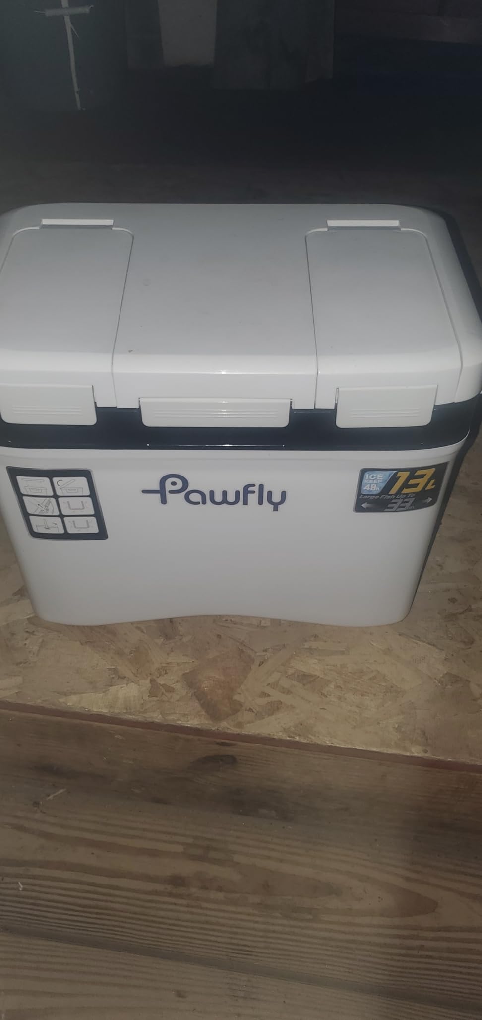 Pawfly 13-19 QT Live Bait Cooler, Leak-Proof Fishing Cooler with Rechargeable Aerator, Portable Fish Livewell for Boat, Insulated Minnow Bucket for Shrimp & Live Fish, Hard Cooler Box for Fishing customer photo 1