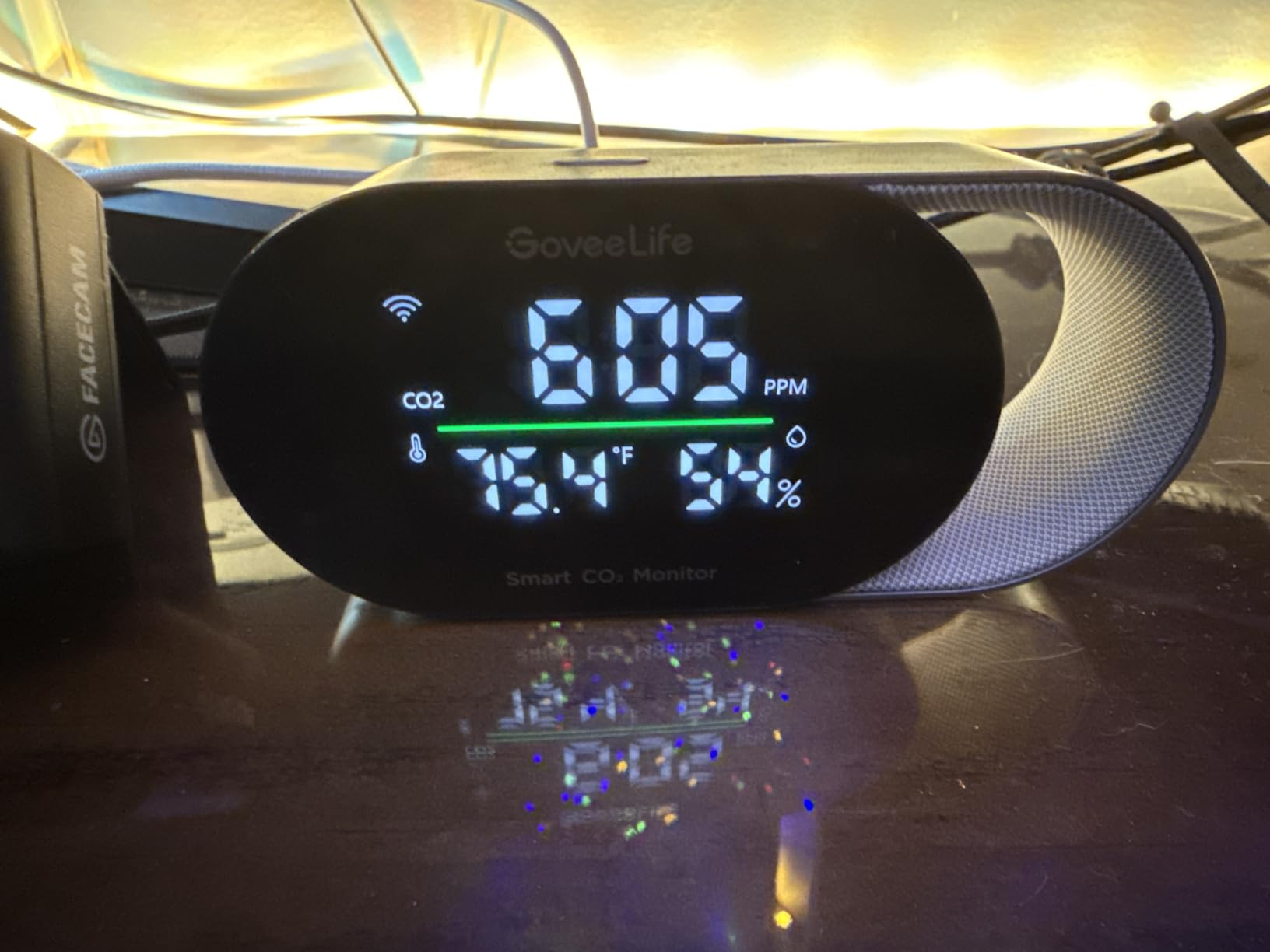 GoveeLife Smart Air Quality Monitor CO2 Detector H5140, Display & Alarm | Indoor temperature humidity sensors for health, real-time sleep quality & energy efficiency for office, bedroom, kitchen customer photo 2