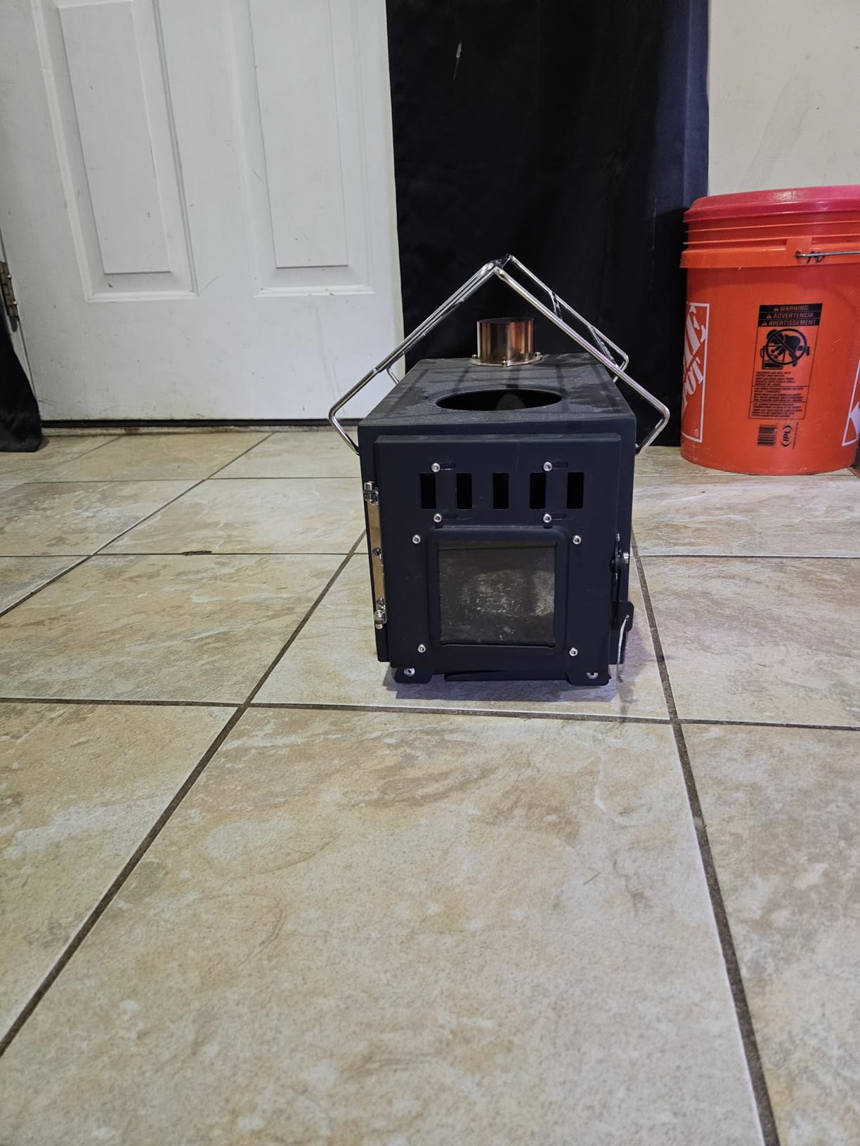 Upgraded Portable Wood Stove for Camping, Compact Tent Stove with Large Firebox, High Airtightness for Outdoor Cooking & Heating customer photo 1