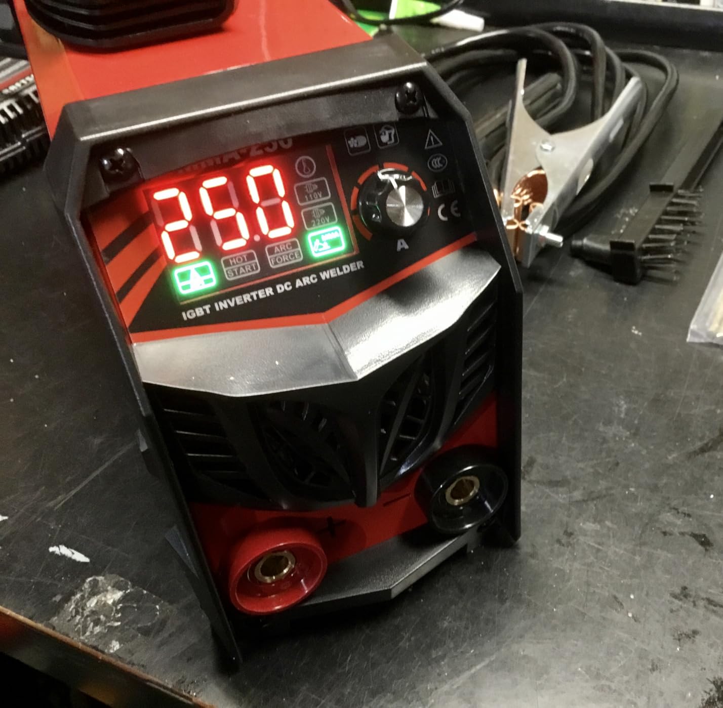 250Amp Stick Welder 110V/220V Dual Voltage, with LED Display ARC Welding Machine w/Hot Start, IGBT Inverter, Portable Welder with Complete Kit (10 Rods, Clamps, Gloves), Anti-Stick for Home/Diy/Farm customer photo 2