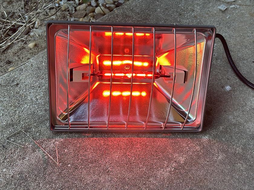 250W Chicken Coop Heat Lamp with Guard & Adjustable Temp customer photo 1
