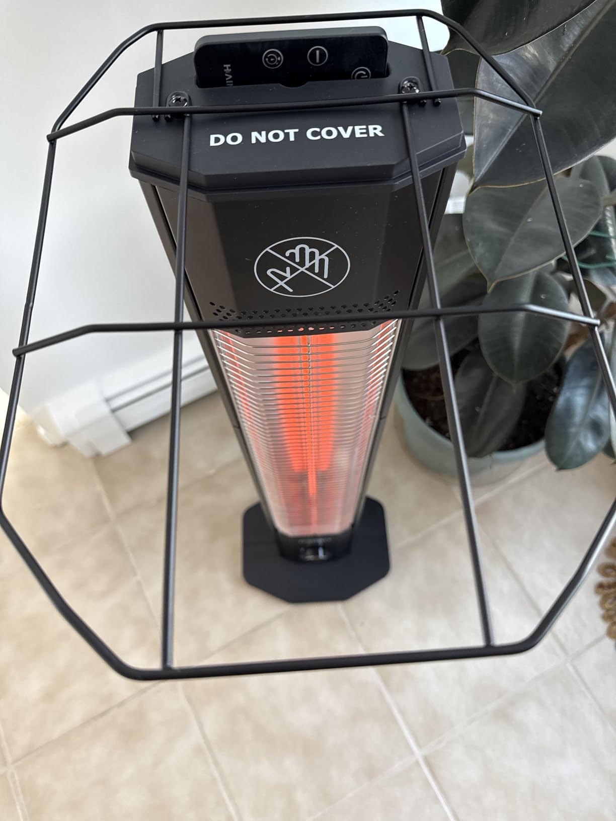Outdoor Electric Patio Heater, 42-inch 1500W Infrared Tower Heater with 9 Heat Settings & 9H Timer, IPX5 Waterproof, Safety Lock, Tip-Over & Overheat Protection Space Heater for Indoor & Outdoor Use customer photo 1