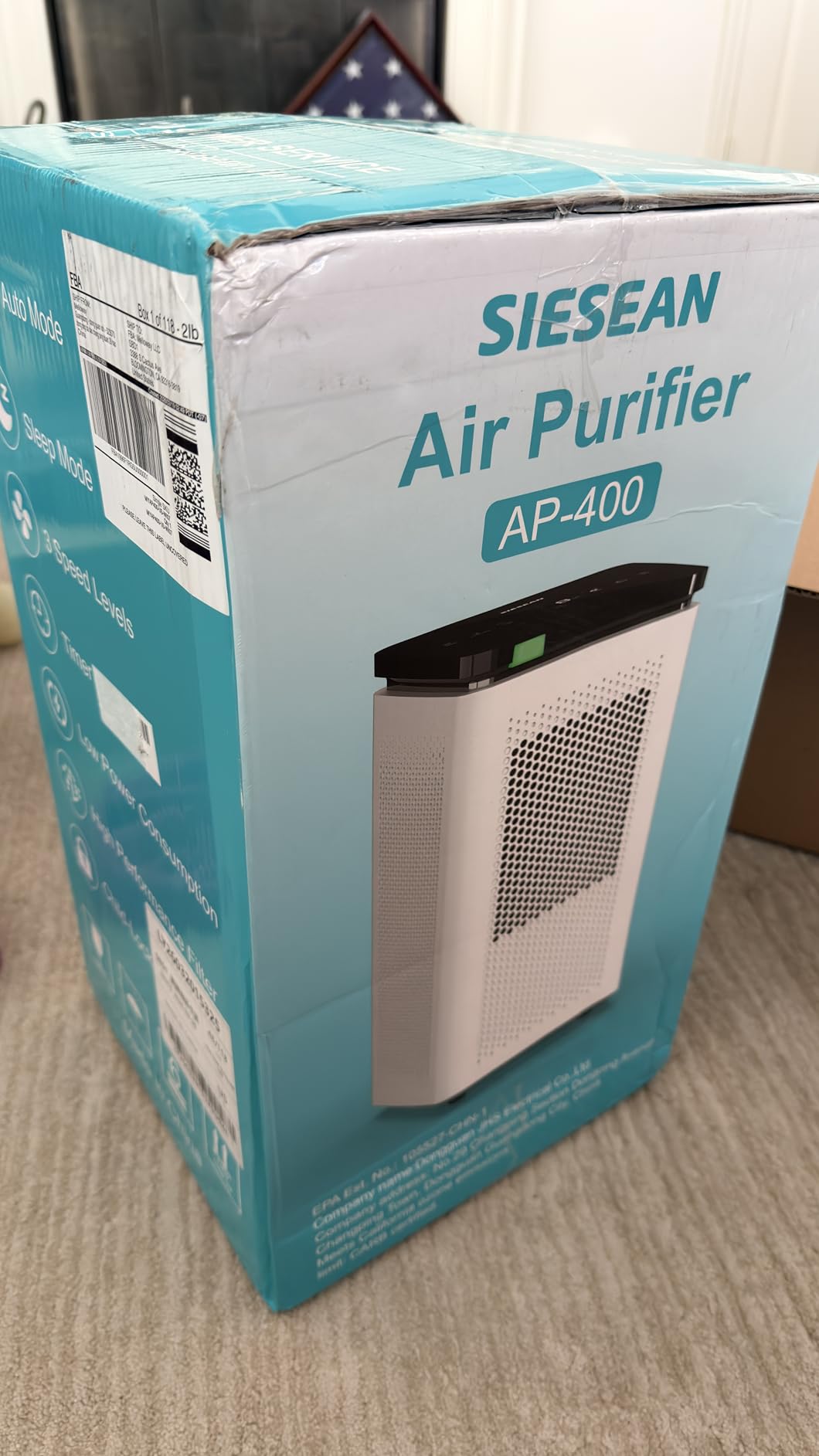 Hepa Air Purifiers for Home up to 3500 Ft², 235 CADR, 30dB Quiet Operation customer photo 1