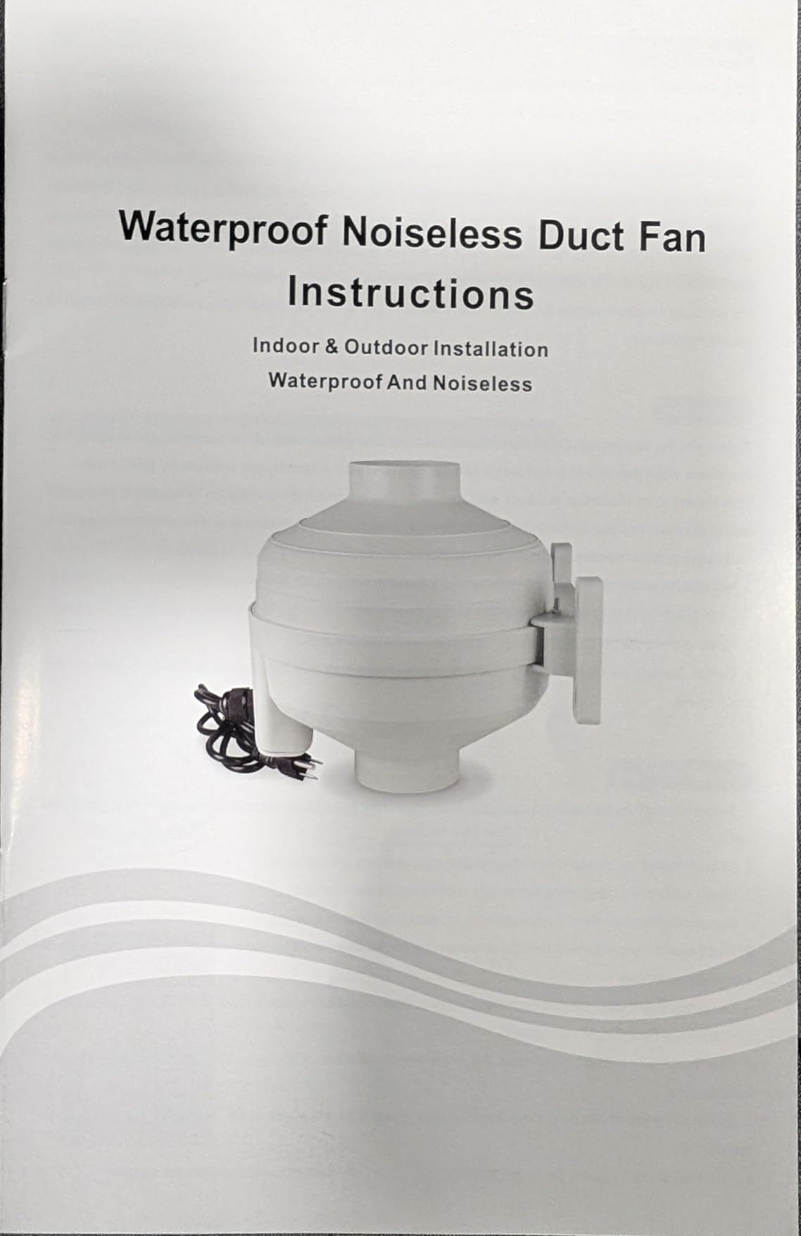 3 inch Radon Fan, 2 speed 240/170CFM Radon Mitigation System Quickly Mitigate Radon Quiet and Energy Efficient IP67 Waterproof Indoor Outdoor Installation customer photo 1