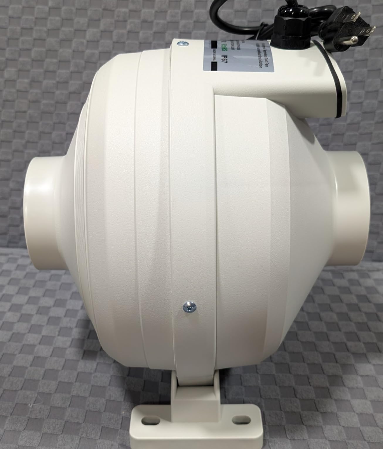 3 inch Radon Fan, 2 speed 240/170CFM Radon Mitigation System Quickly Mitigate Radon Quiet and Energy Efficient IP67 Waterproof Indoor Outdoor Installation customer photo 2