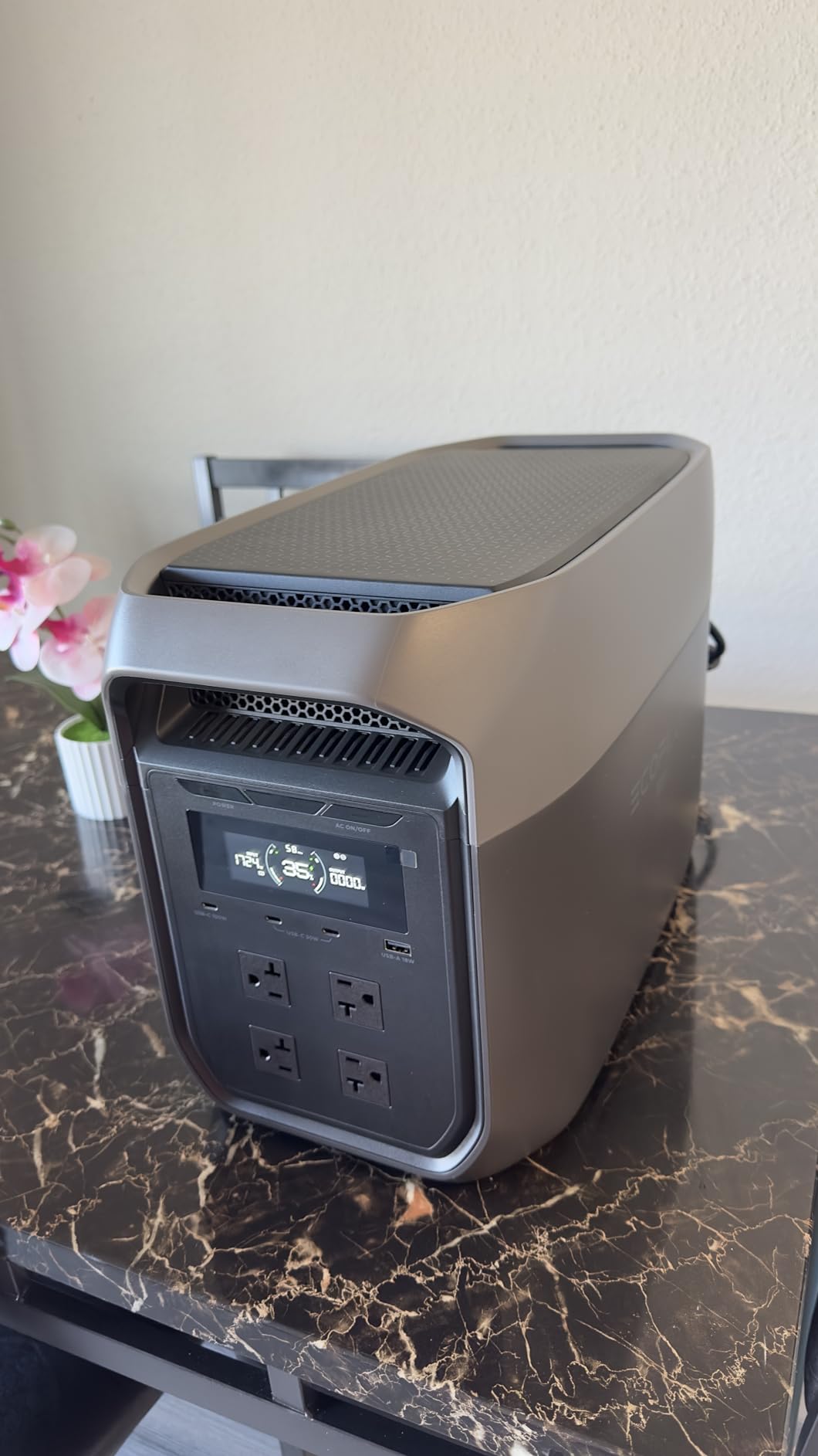 EF ECOFLOW DELTA 3 Max Portable Power Station, 2048Wh LFP Battery, 2400W customer photo 1